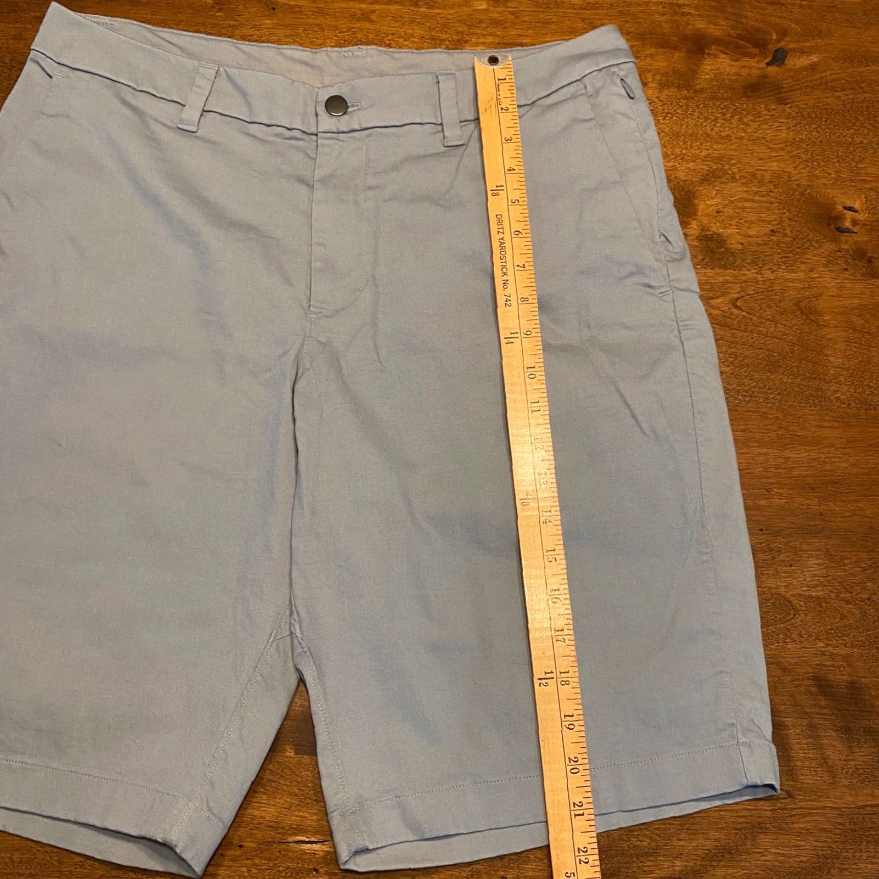 Lululemon Lululemon Commission Shorts Mens 34 Light Blue Relaxed Chino 11" Khakis 7AKAS Size US 34 / EU 50 - 6 Thumbnail