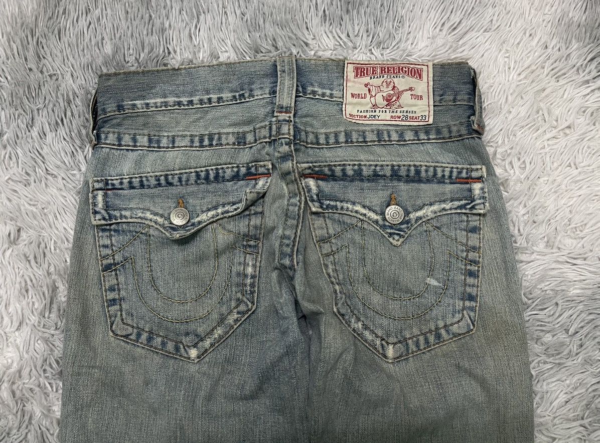 True Religion 90s TRUE RELIGION FLARE DENIM DISTRESSED Size US 30 / EU 46 - 15 Thumbnail