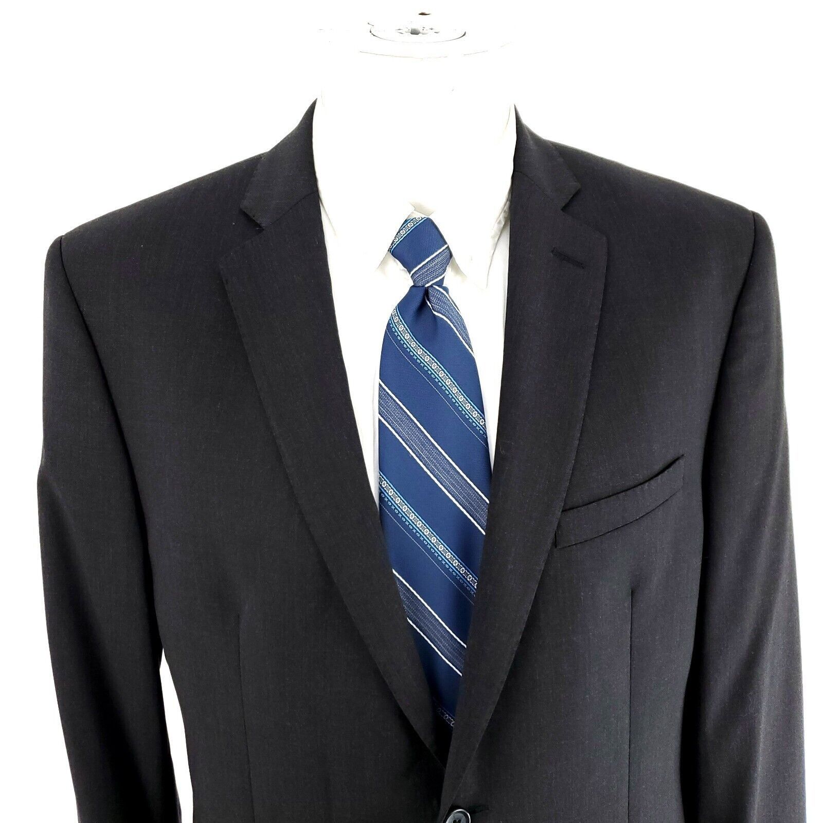 Joseph Abboud Joseph Abboud Wool 2 Button Blazer 40R Gray Size 40R - 1 Thumbnail