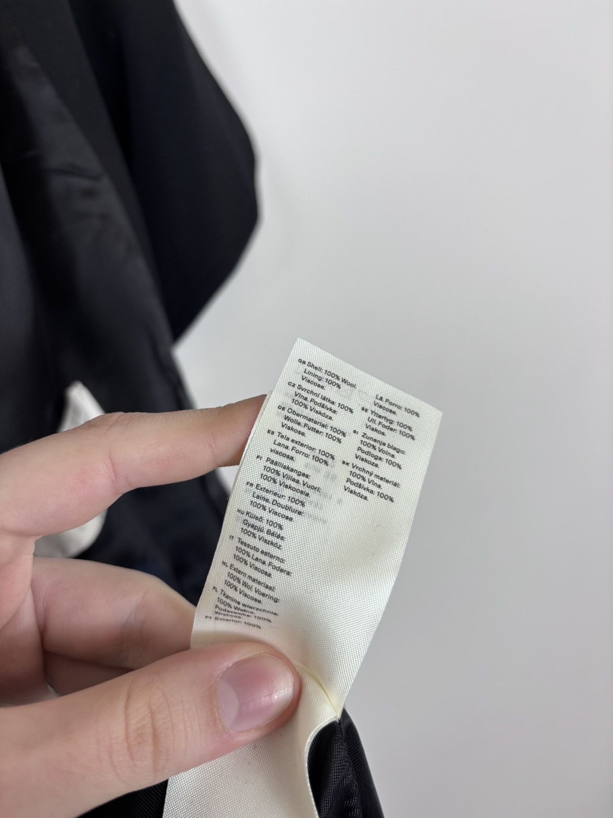 Arket Arket Women’s Black Wool Twill Double Breasted Peacoat Coat Size M / US 6-8 / IT 42-44 - 18 Thumbnail