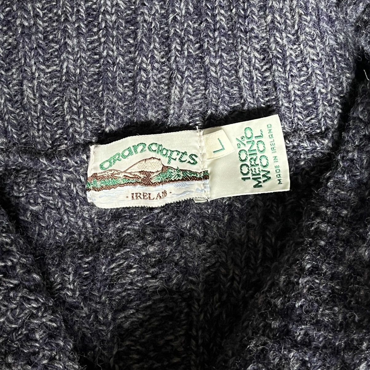 Aran Crafts Vintage Aran Crafts Cable Knit Shawl Collar Wool Sweater Size US L / EU 52-54 / 3 - 7 Thumbnail