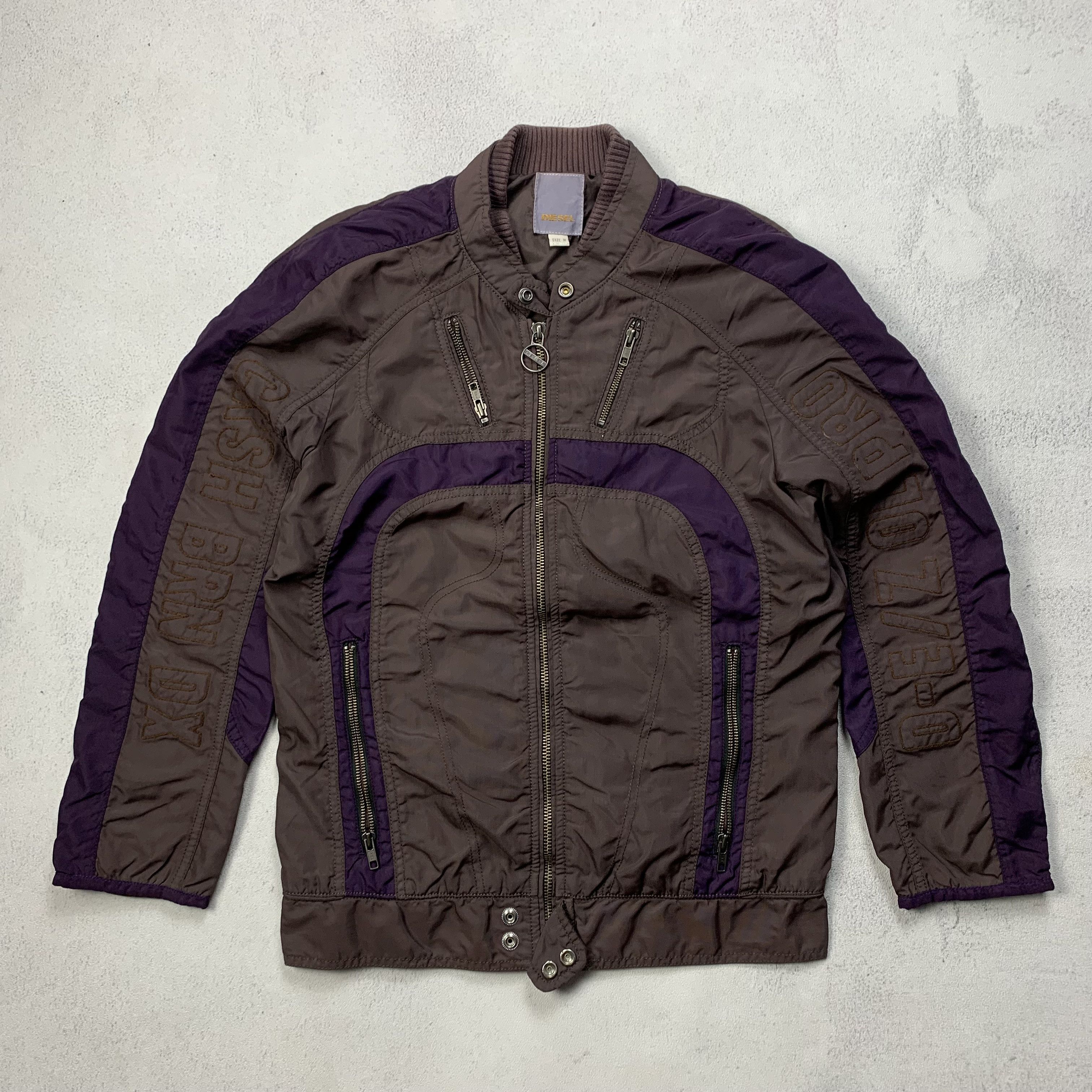 ジャケット・アウター DIESEL Y2K archive fur food jacket Vintage Diesel Cowhide Deck Jacket Fur Lined RARE Archive Y2K
