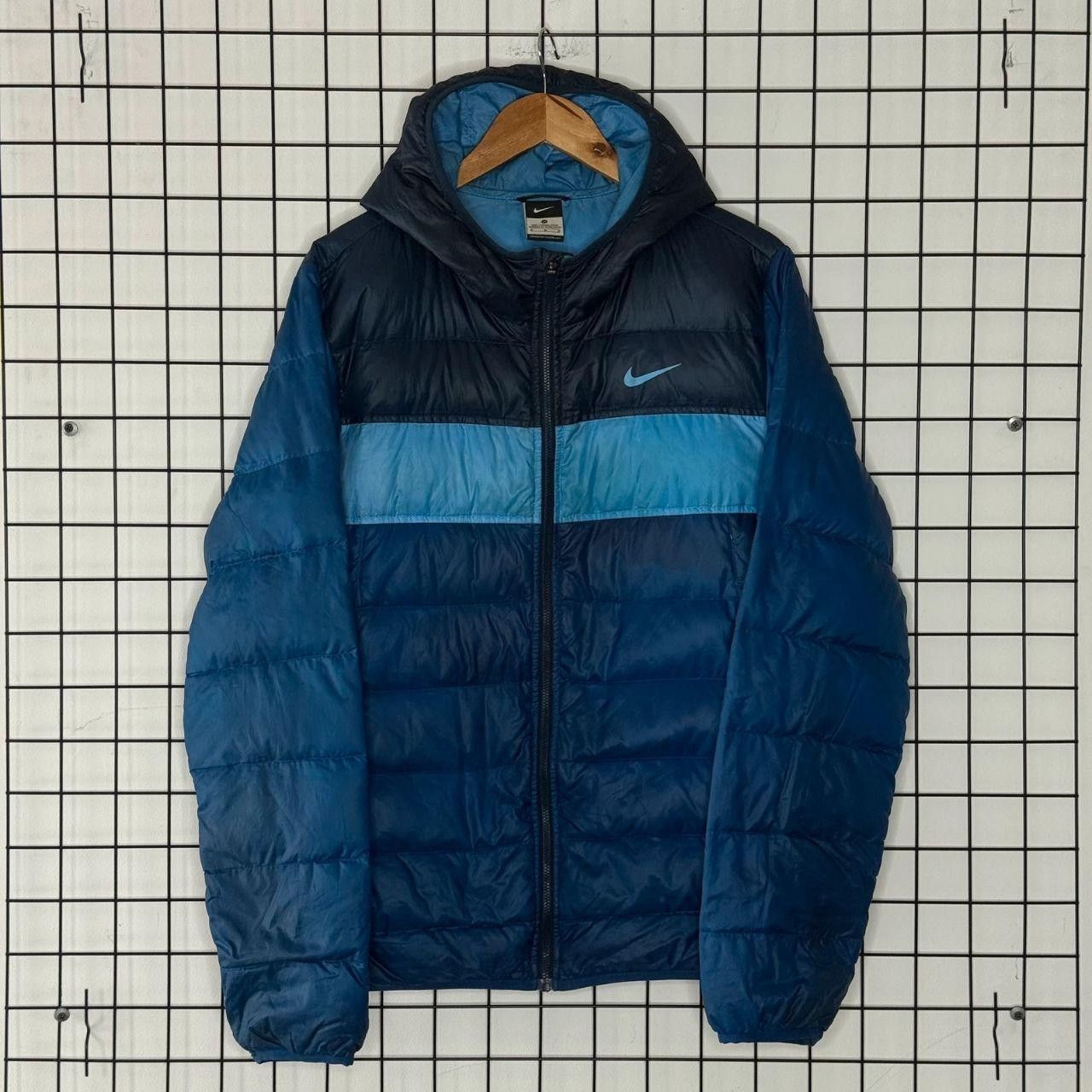 Nike Nike Warmed Jacket Blue Hooded Down Filled Size US L / EU 52-54 / 3 - 1 Thumbnail