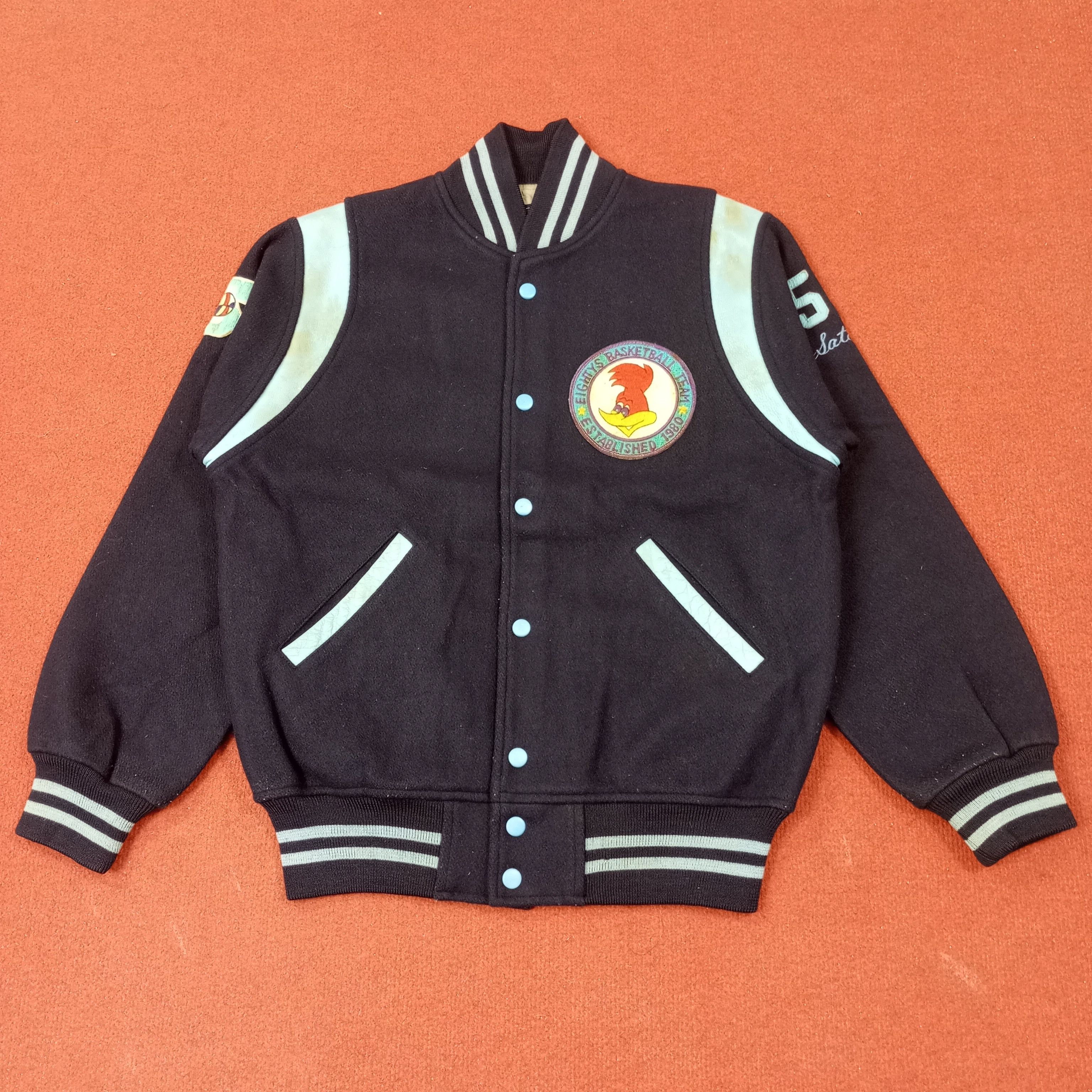 Vintage Eightys Basketball Team Sports Varsity Jacket c224n18 Size US M / EU 48-50 / 2 - 1 Thumbnail