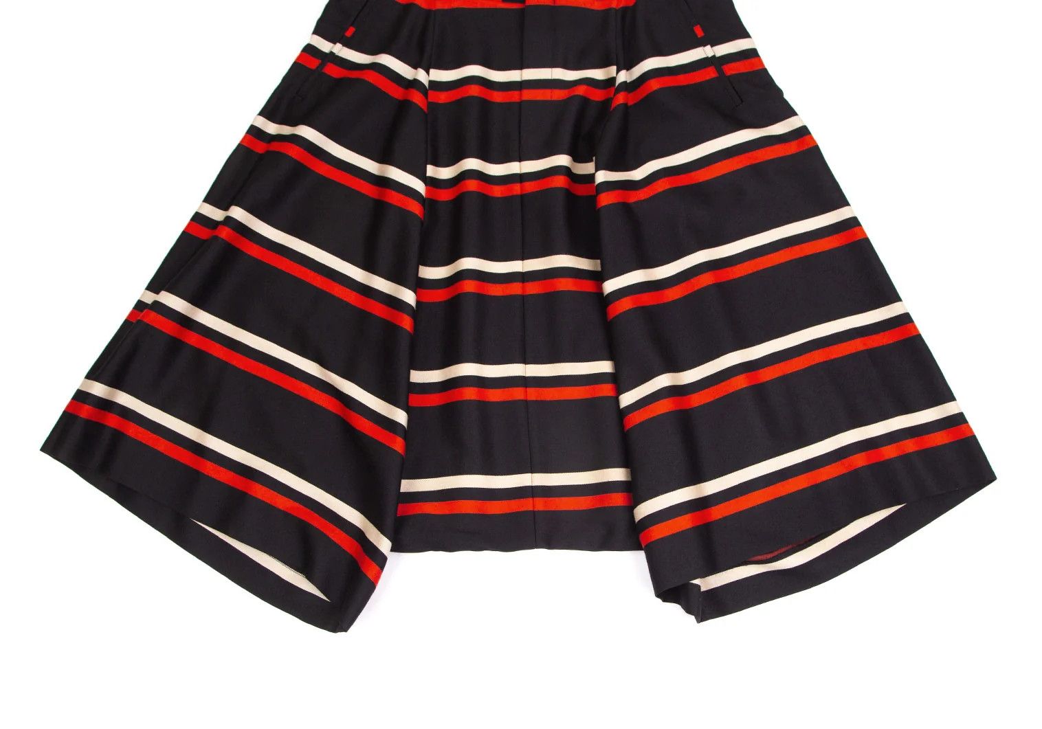 Comme des Garcons Homme Plus Striped Sarrouel Pants in Black, Red, and Off-White Size US 34 / EU 50 - 6 Thumbnail