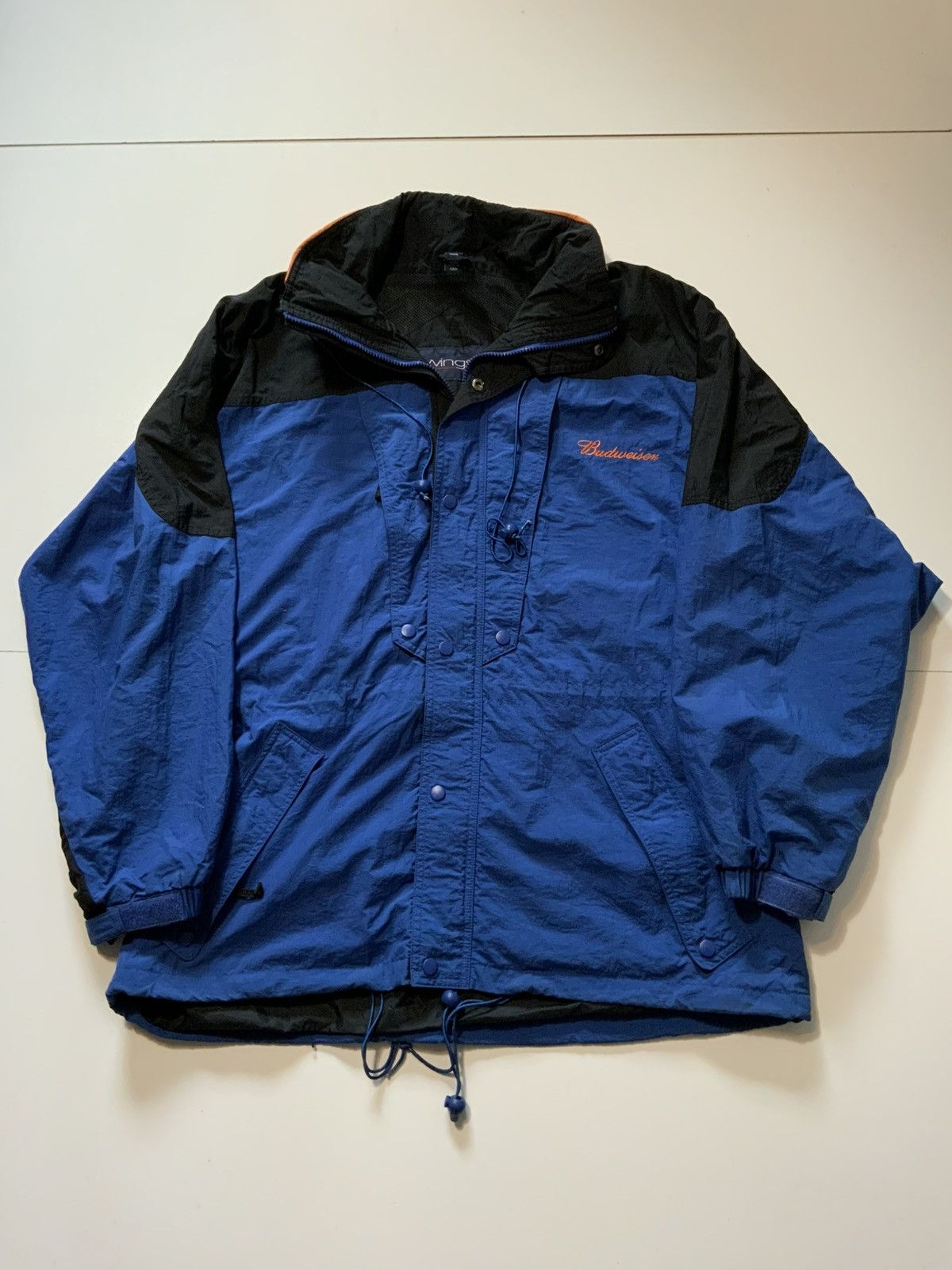 Budweiser × Vintage Vintage 90s Swingster Budweiser Beer Windbreaker Zip Jacket Size US L / EU 52-54 / 3 - 2 Thumbnail