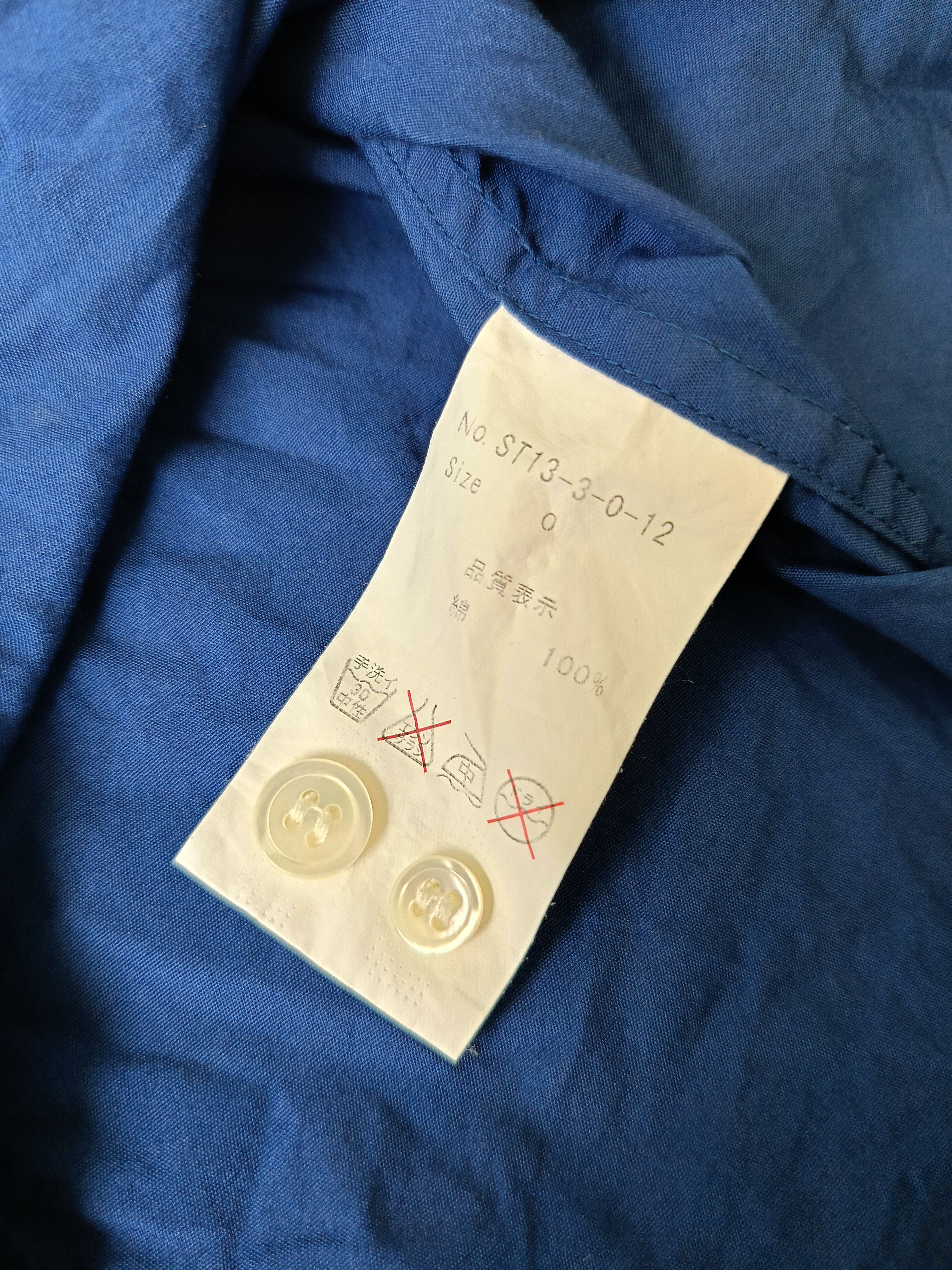 Japanese Brand × STUDIOUS Studious 0 Japan blue shirt XS Size US XS / EU 42 / 0 - 12 Thumbnail