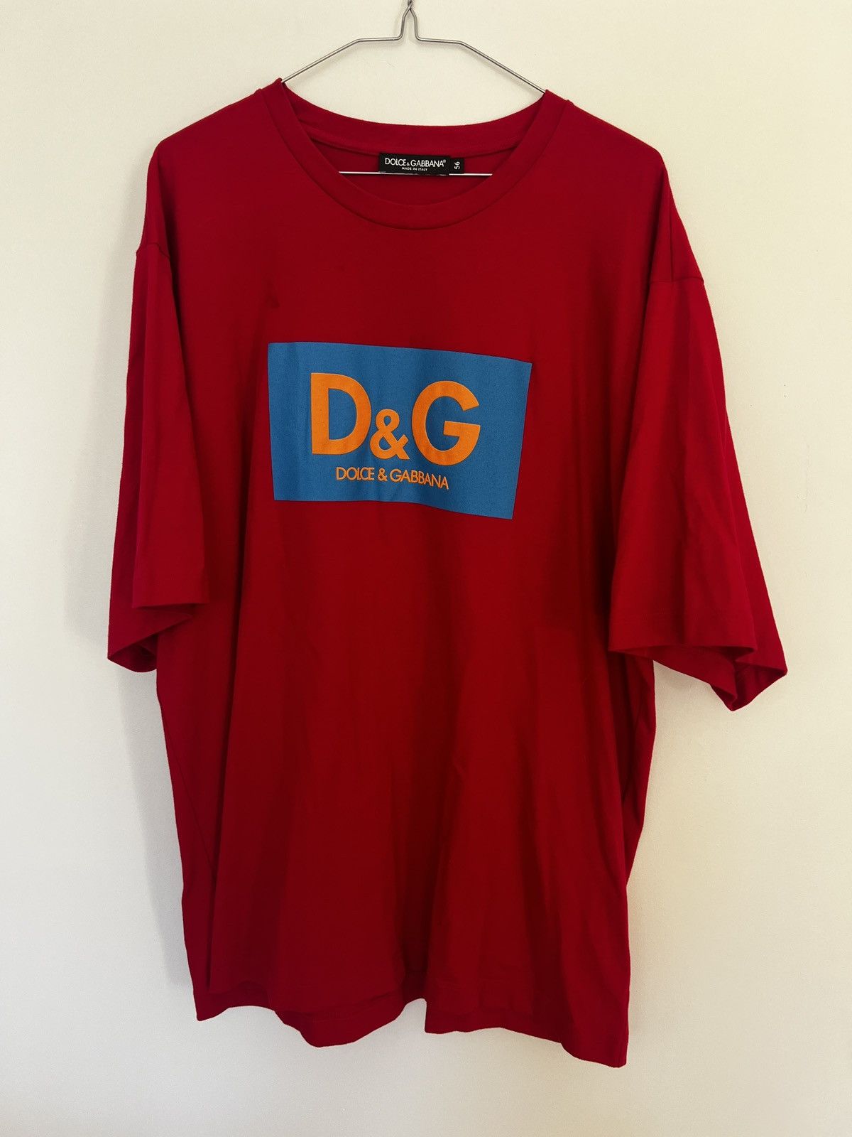 Dolce & Gabbana Dolce & Gabbana Color Block Logo T-Shirt – Size 56 Size US XL / EU 56 / 4 - 5 Thumbnail