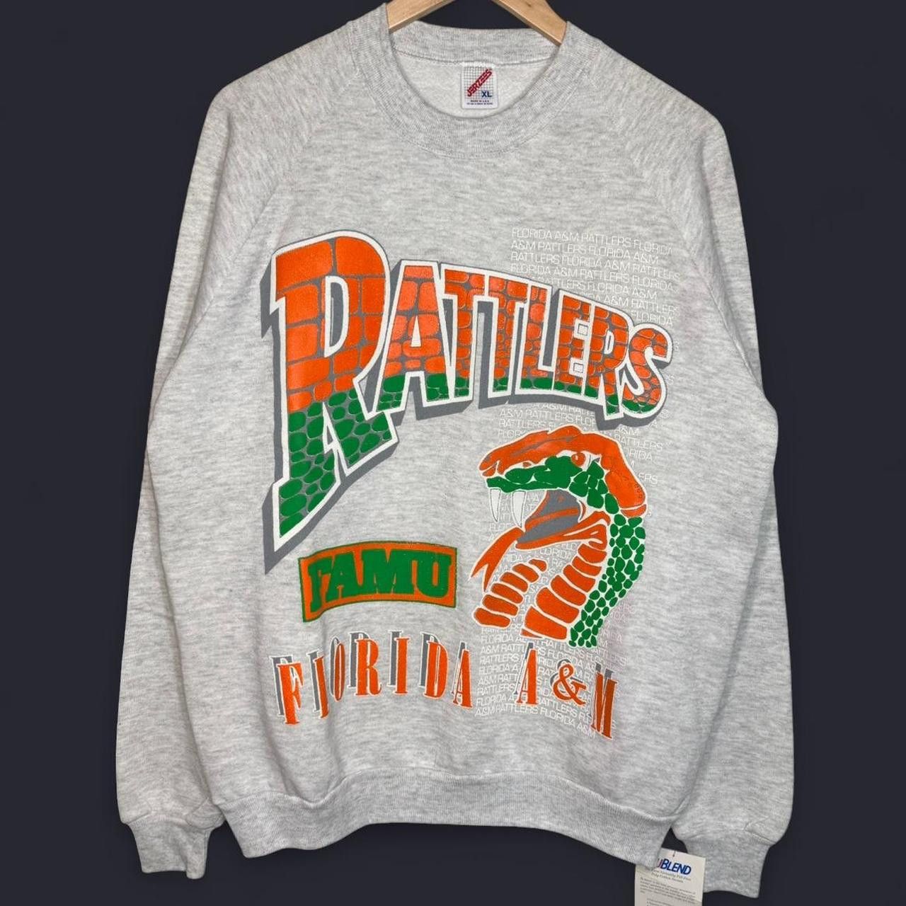 Vintage Vintage 1990s Deadstock FAMU Rattlers HBCU Crewneck Size US XL / EU 56 / 4 - 2 Thumbnail