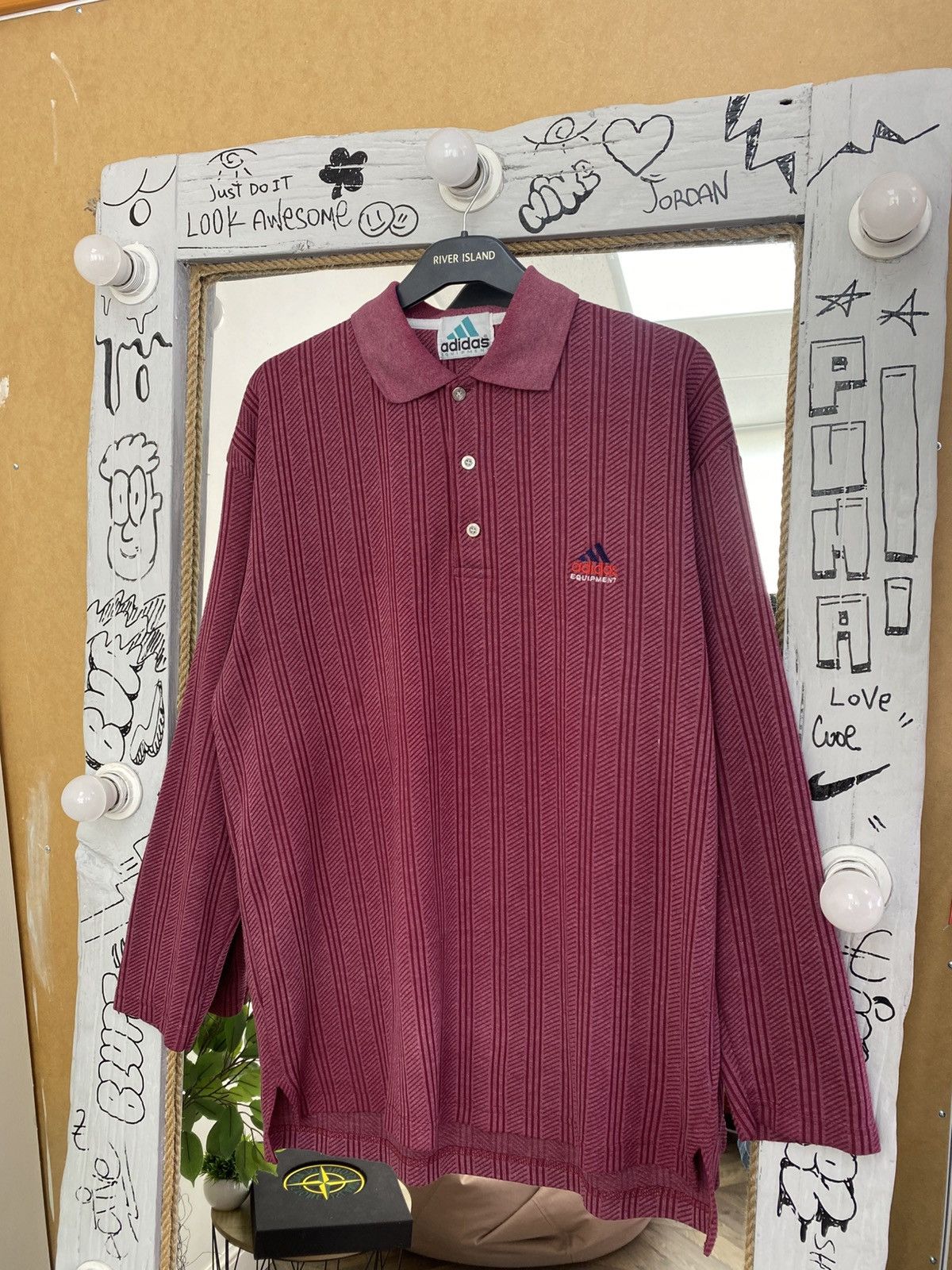 Adidas Vintage Adidas Equipment Rugby Shirt Size US L / EU 52-54 / 3 - 2 Thumbnail