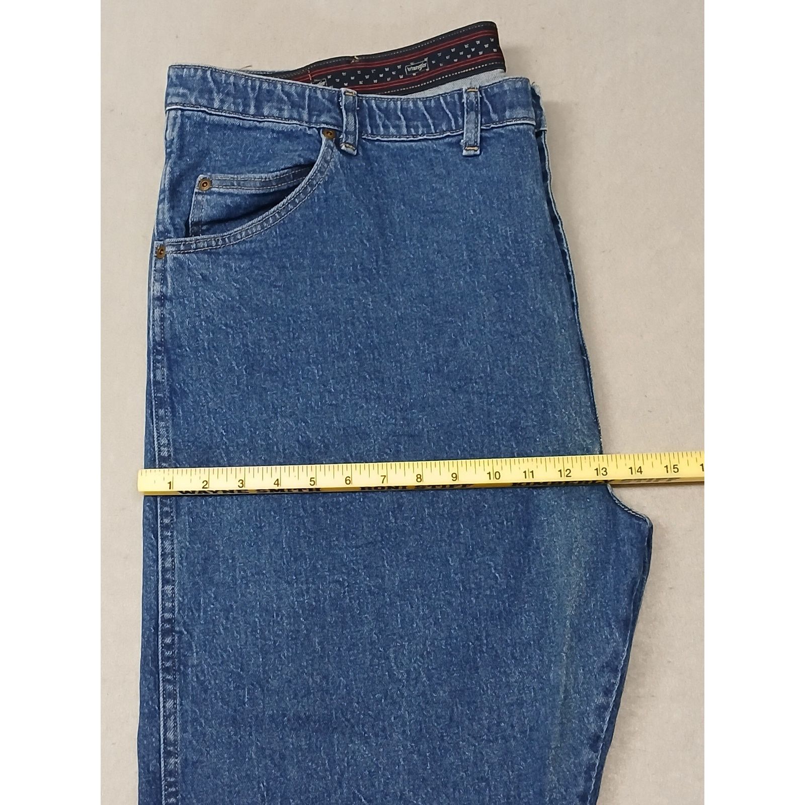 Wrangler Wrangler (46x29) Straight Stretch Waist Blue Denim Jeans Size US 30 / EU 46 - 5 Thumbnail