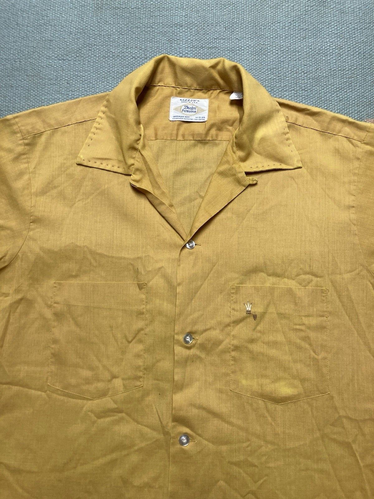 Arrow × Vintage 60s long sleeve button shirt loop collar Arrow sanforized M Size US M / EU 48-50 / 2 - 2 Thumbnail
