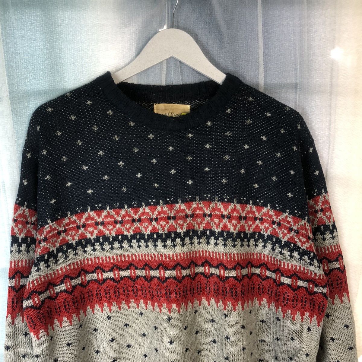 Homespun Knitwear × Japanese Brand Virgin Voyage art design Knitwear vintage #7410 Size M / US 6-8 / IT 42-44 - 5 Thumbnail