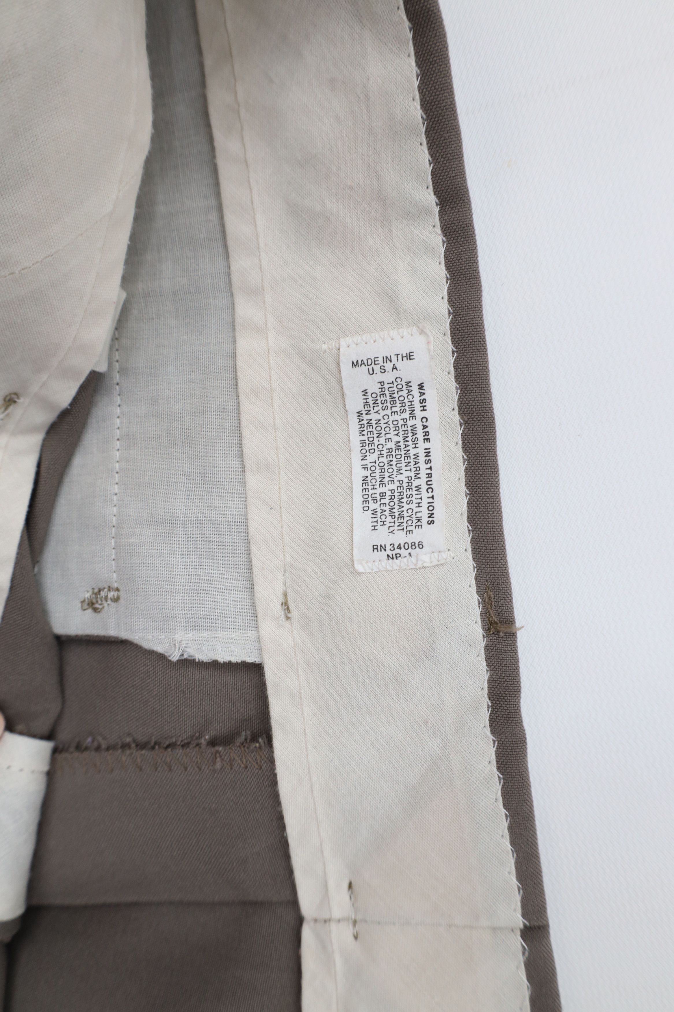 Vintage Vintage 70s Streetwear Flared Wide Leg Chino Pants Gray USA Size US 36 / EU 52 - 9 Thumbnail