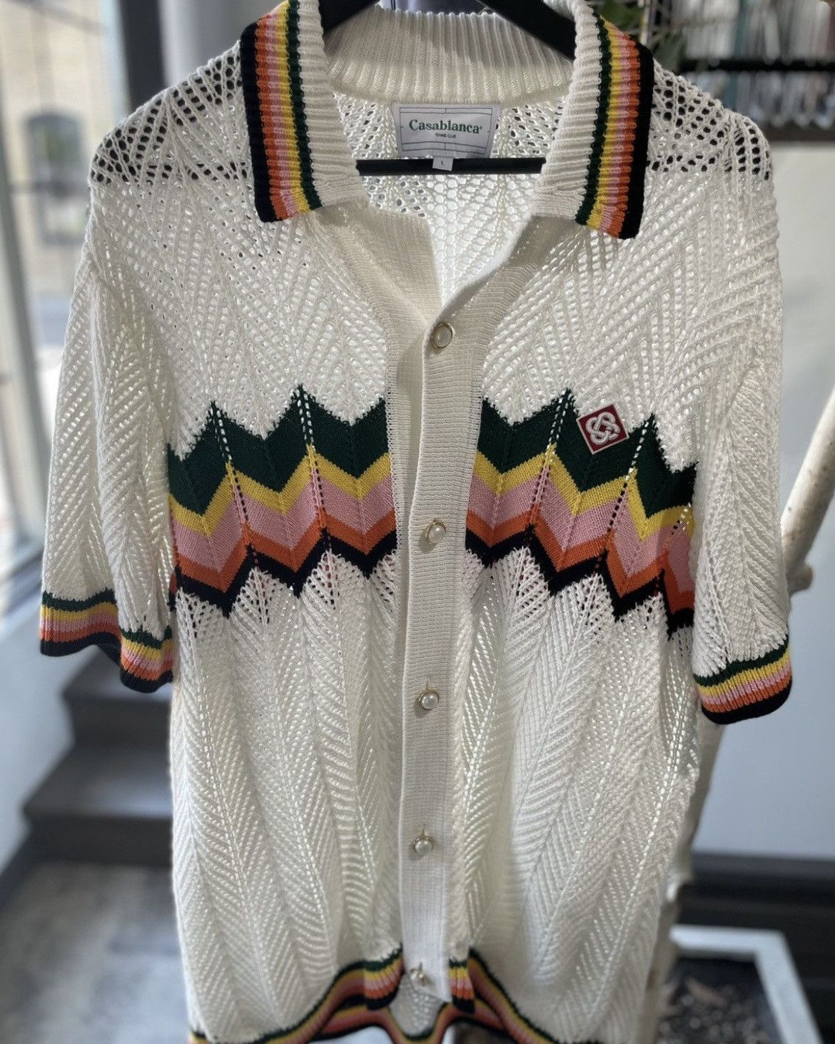 Casablanca Casablanca Crochet Set (Shirt & Shorts) Size US L / EU 52-54 / 3 - 1 Thumbnail