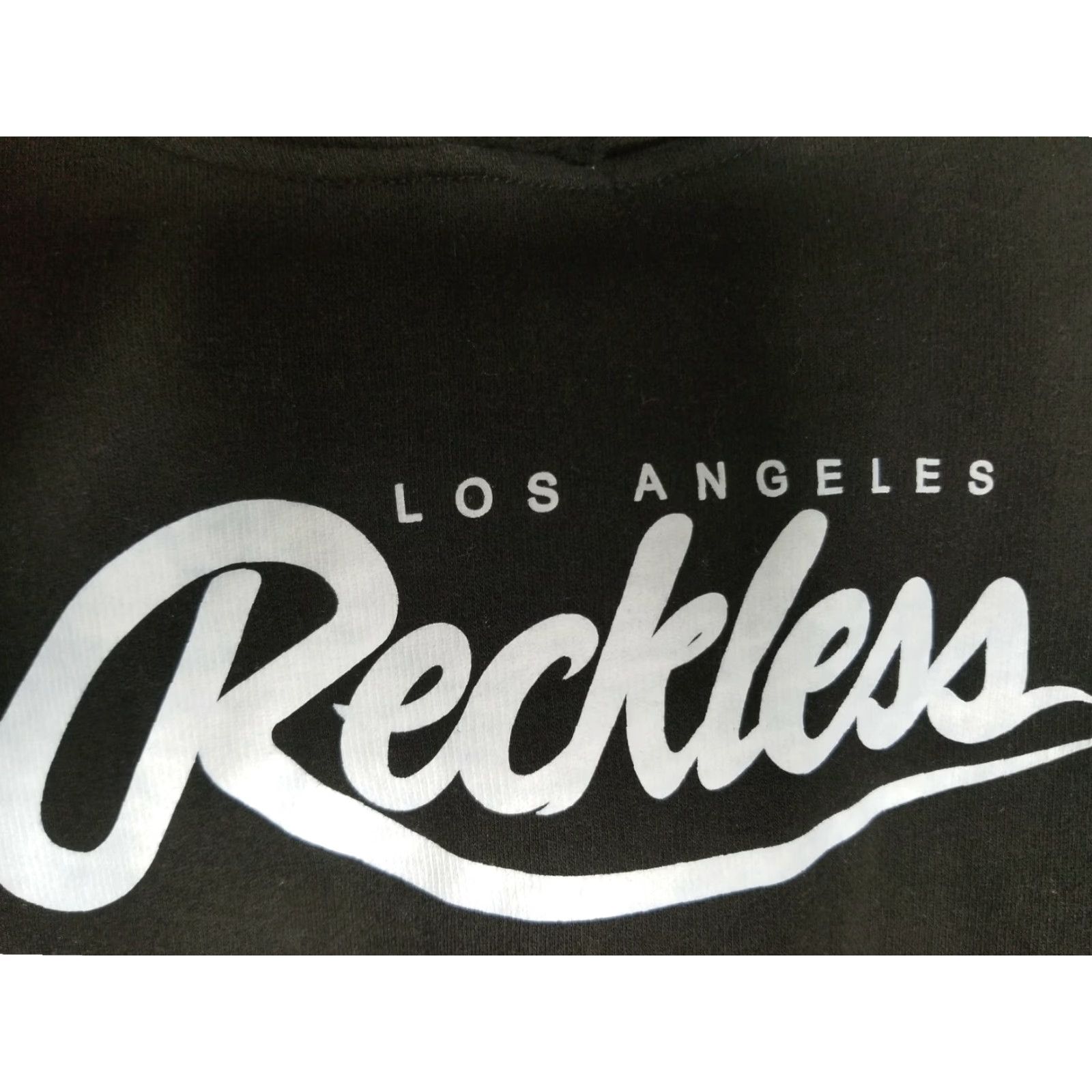 Vintage Young and Reckless Hoodie Men's S Black Logo Graphic Print All Seasons Oakland Raiders Los Angeles Pullover Mens Size US S / EU 44-46 / 1 - 3 Thumbnail
