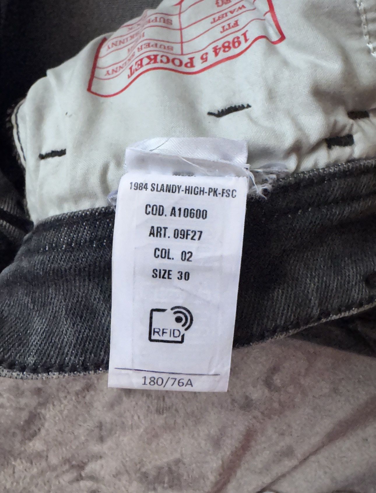 Diesel Diesel 1984 Slandy High-Waist Skinny Jeans in Black Size 30" / US 8 / IT 44 - 6 Thumbnail