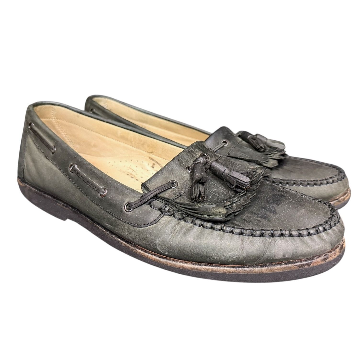 Bally Vintage Bally of Switzerland Leather Tassel Loafers Size 10 Size US 10 / EU 43 - 1 Thumbnail