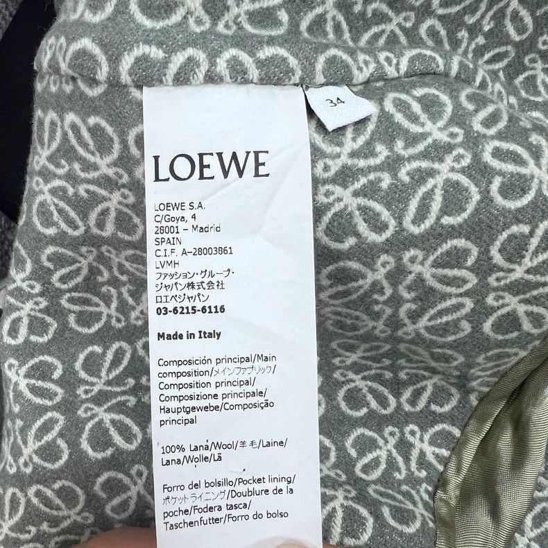 Other loewe gray patterned bathrobe coat Size US XS / EU 42 / 0 - 7 Thumbnail