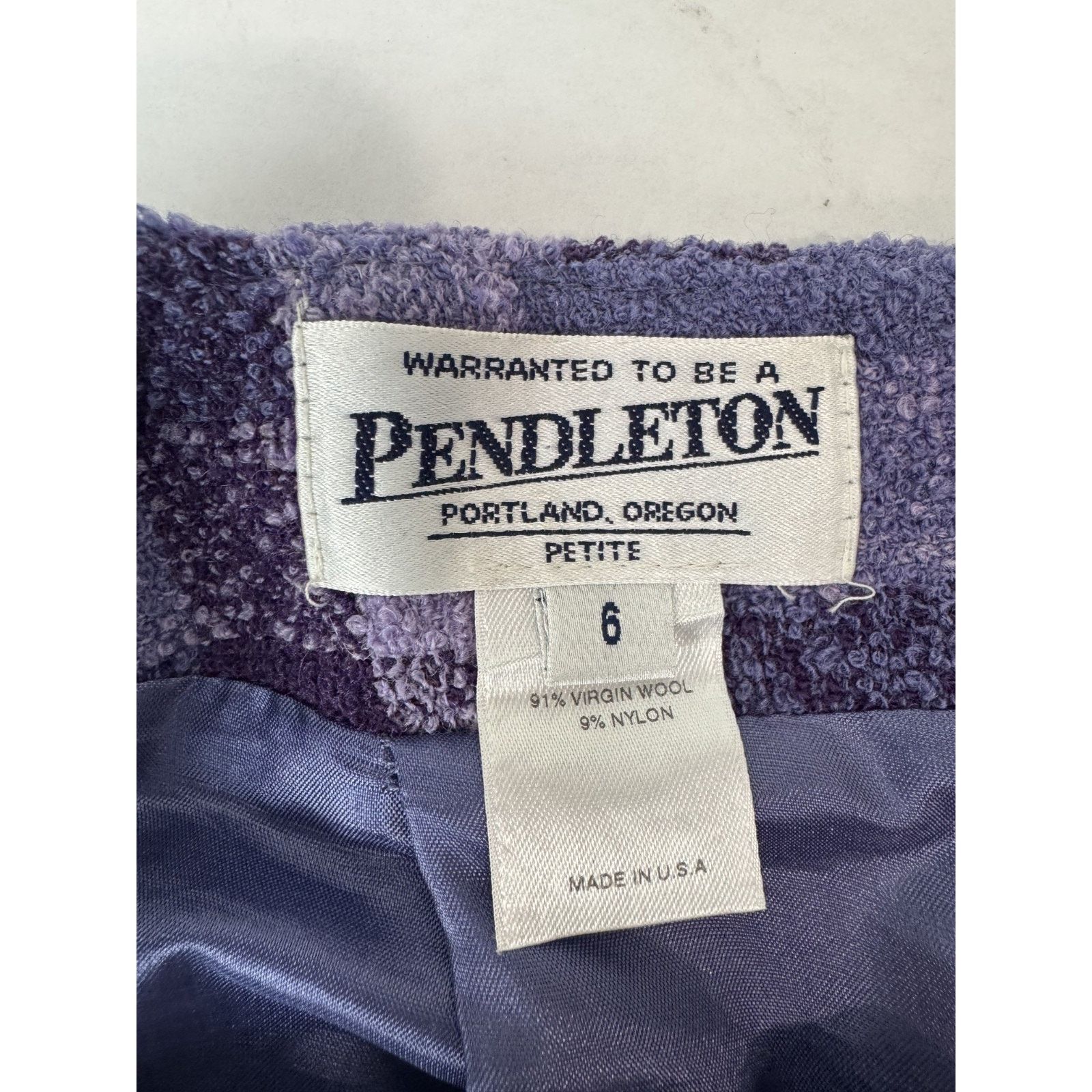 Pendleton Twee Vintage Plaid Pencil Skirt Wool Pendleton 6 Preppy Size 28" / US 6 / IT 42 - 4 Thumbnail