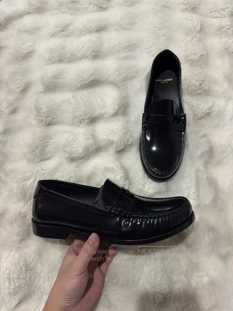 Saint Laurent Paris Saint Laurent Paris Logo Men's Loafers Size US 9 / EU 42 - 4 Thumbnail