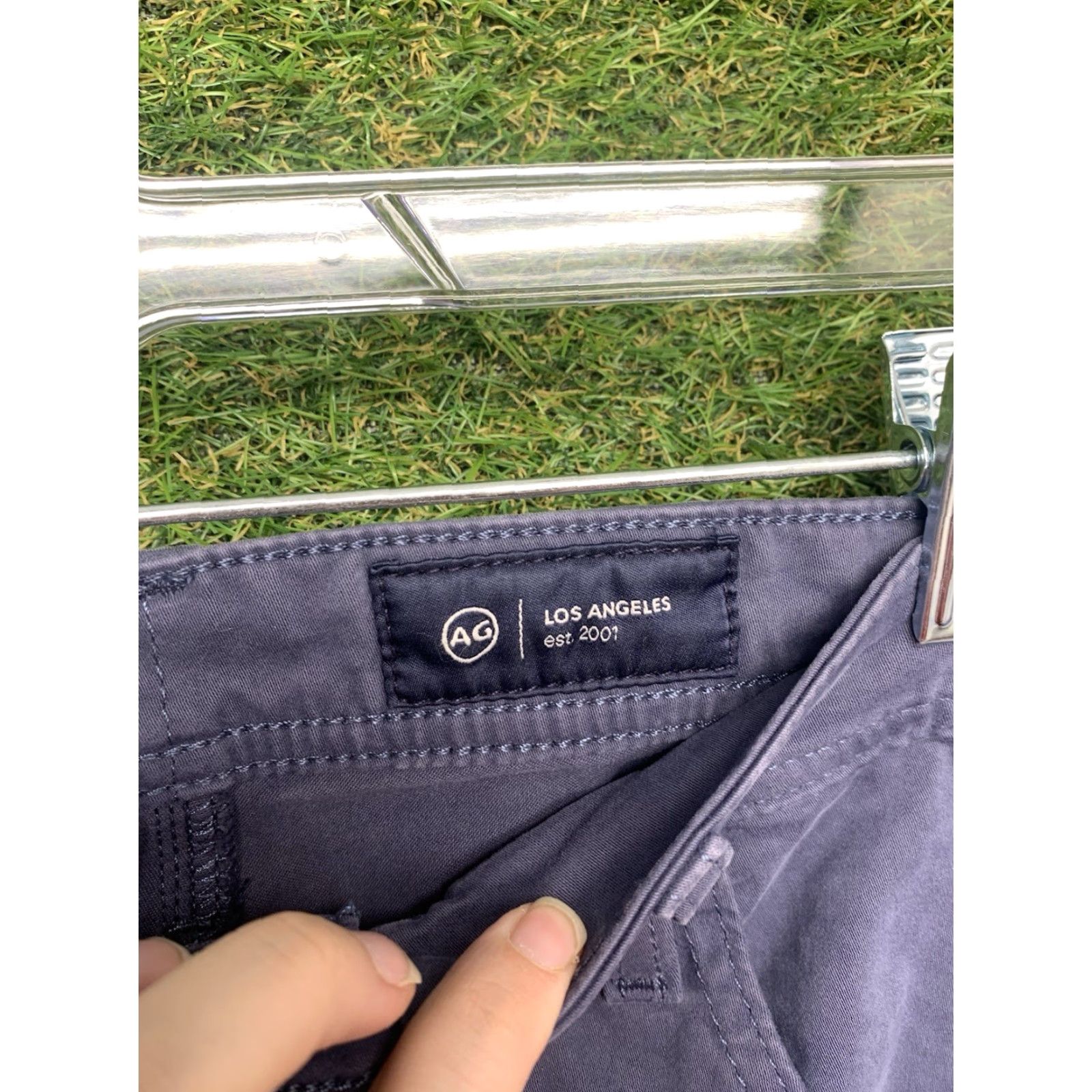 Vintage AG Adriano Goldschmied The Everett Pants Mens 36 Blue Slim Straight Chino 36x34 Size US 36 / EU 52 - 4 Thumbnail