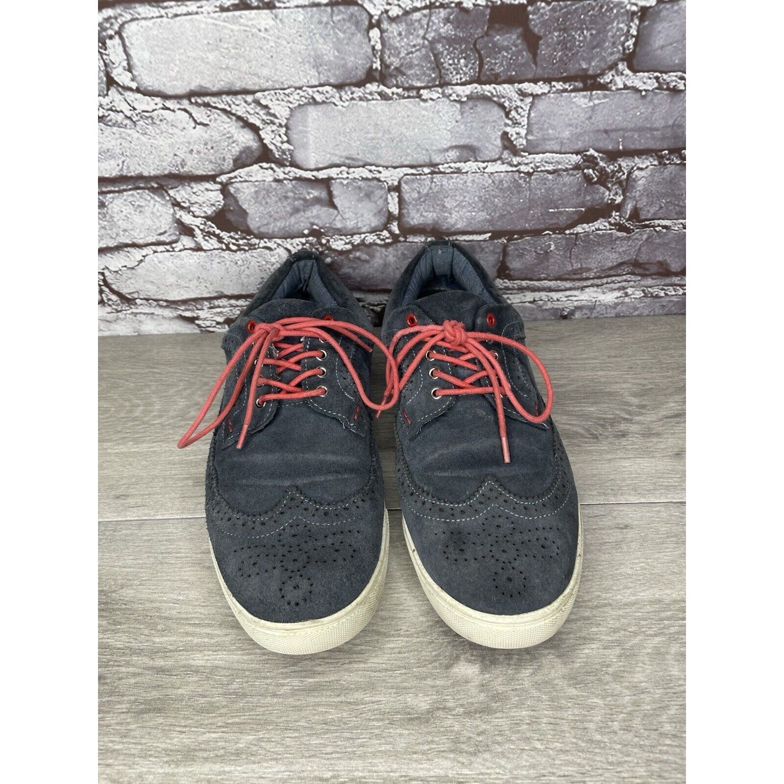 Saks Fifth Avenue Blue SAKS FIFTH AVE Blue Colored Suede Wingtip Casual Shoes Size US 11 / EU 44 - 2 Thumbnail