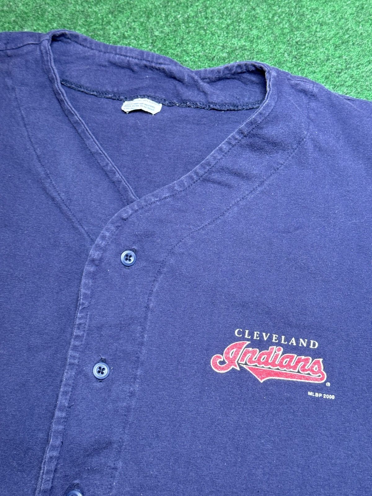 Logo Athletic × Vintage Vtg 90s Y2K Cleveland Indians Logo Athletic Baseball Jersey Size US XL / EU 56 / 4 - 3 Thumbnail