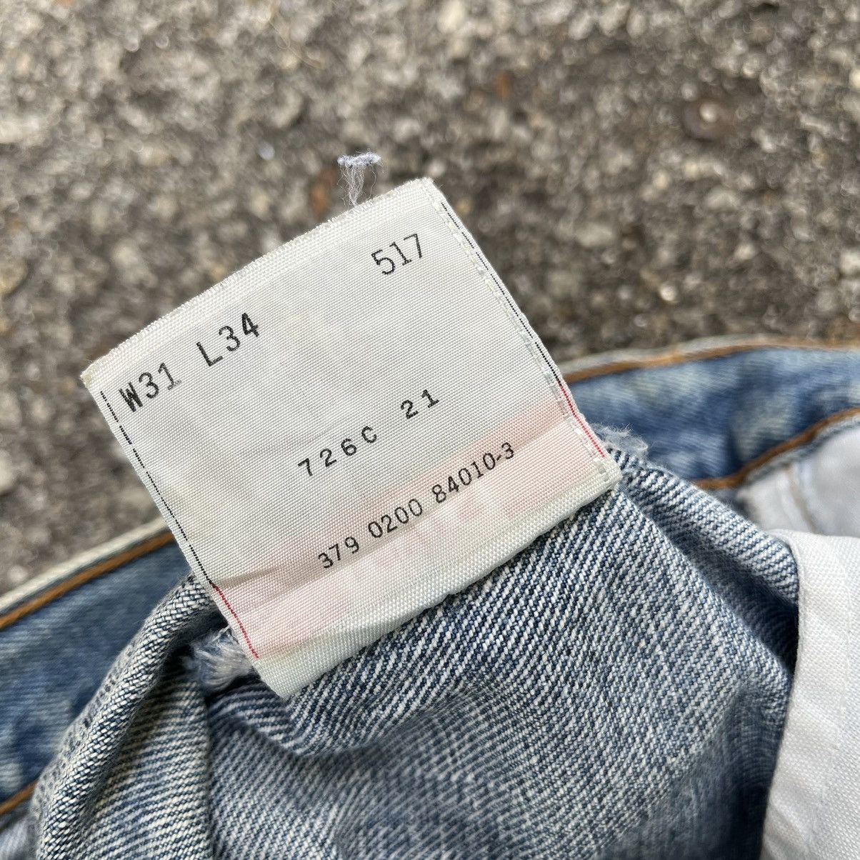 Levi's Flare Jeans Vintage Levis 517 03 Irregular Boot Cut Denim Size US 31 - 19 Thumbnail