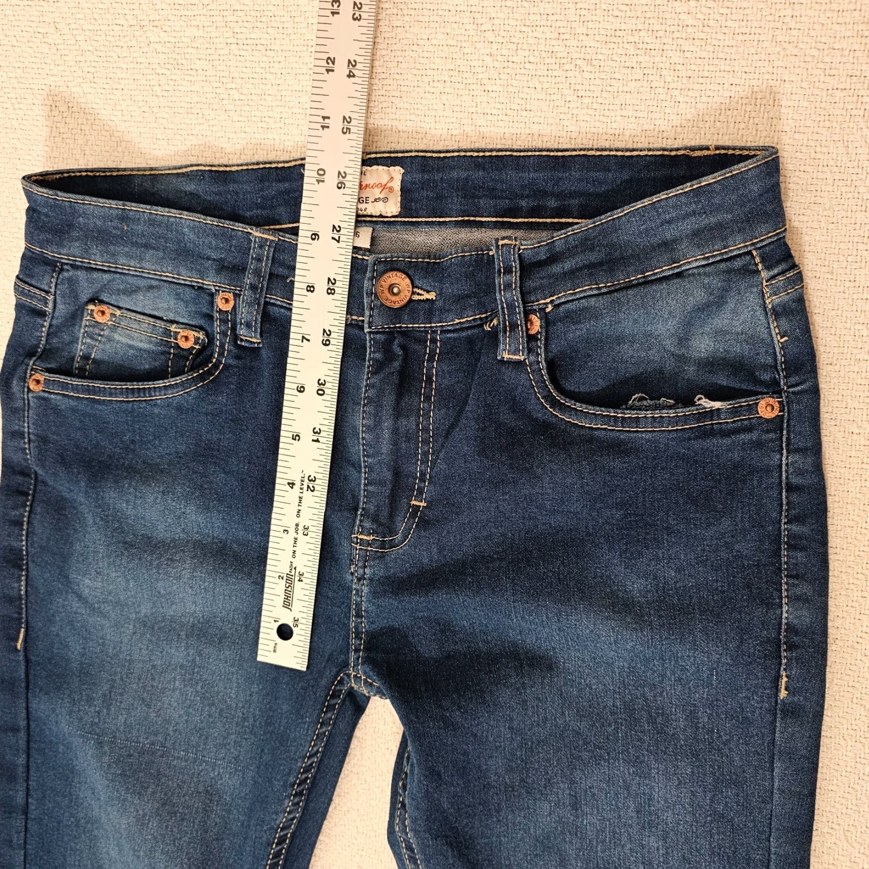 Weatherproof Weatherproof Slim Straight Jeans Women's Size 16 Blue Denim 5-Pocket Stretch Medium Wash Classic Size 38" / US 16 / IT 52 - 6 Thumbnail