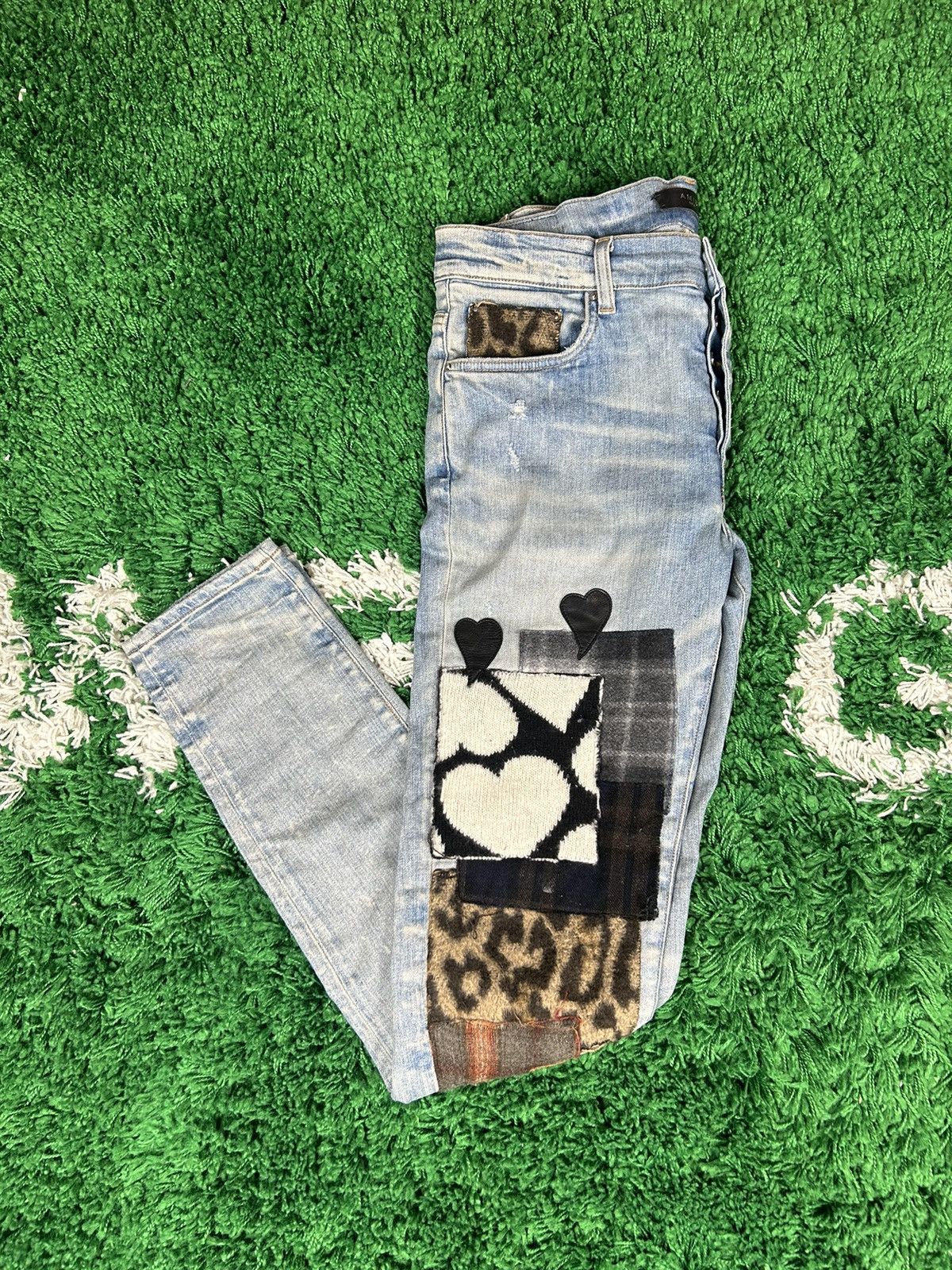 Amiri Amiri Patchwork Jeans Size US 32 / EU 48 - 1 Thumbnail