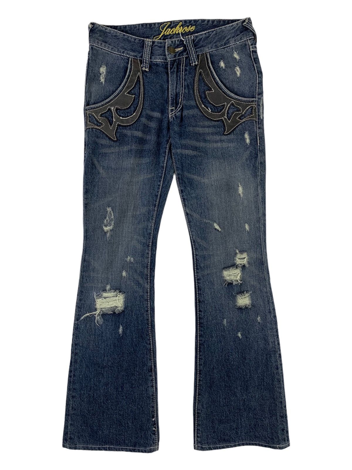 Tornado Mart Leather Flares | Grailed