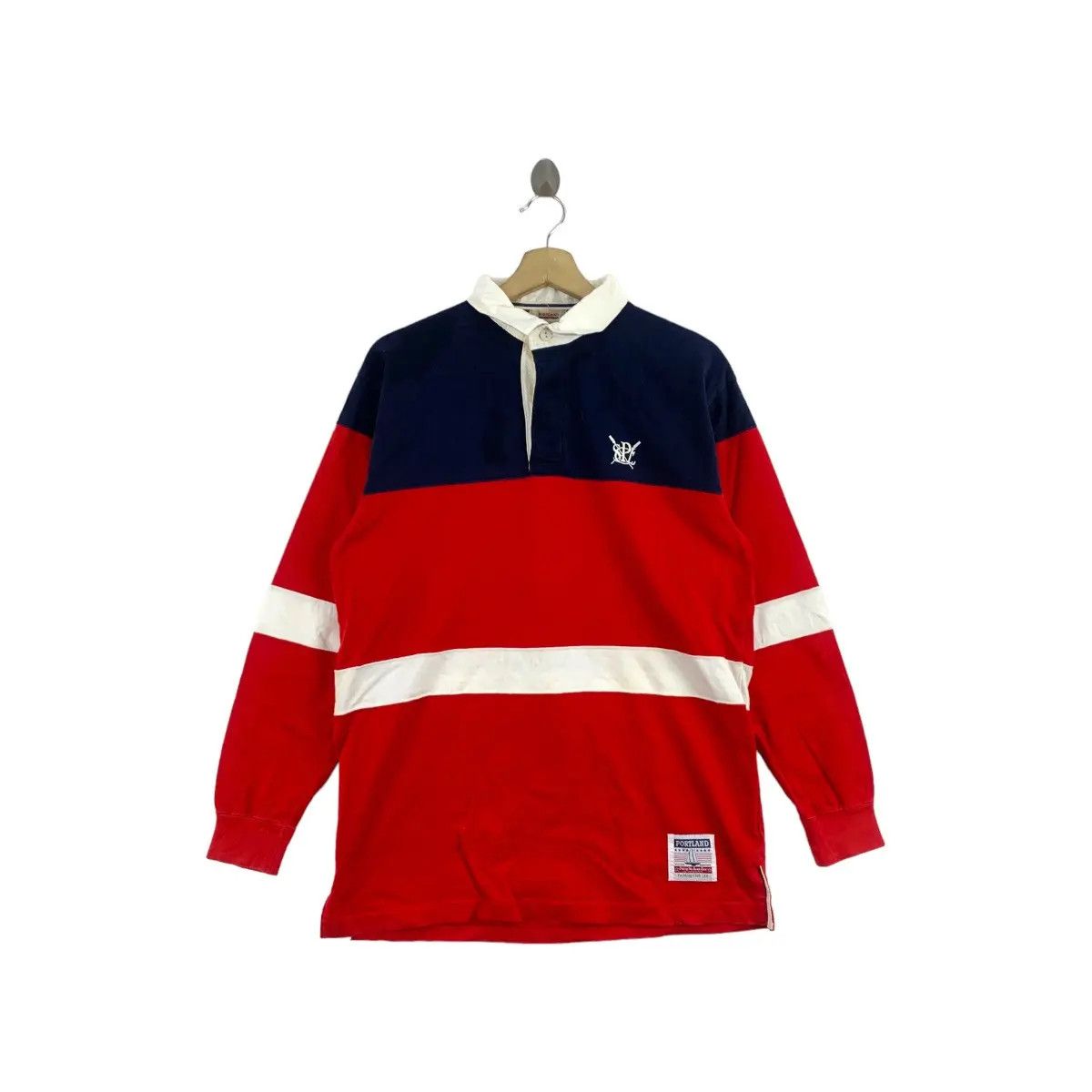 Vintage Vintage 90’ PORTLAND YACHTING CLUB Rugby Polo Tee Shirt Top Size US M / EU 48-50 / 2 - 1 Thumbnail