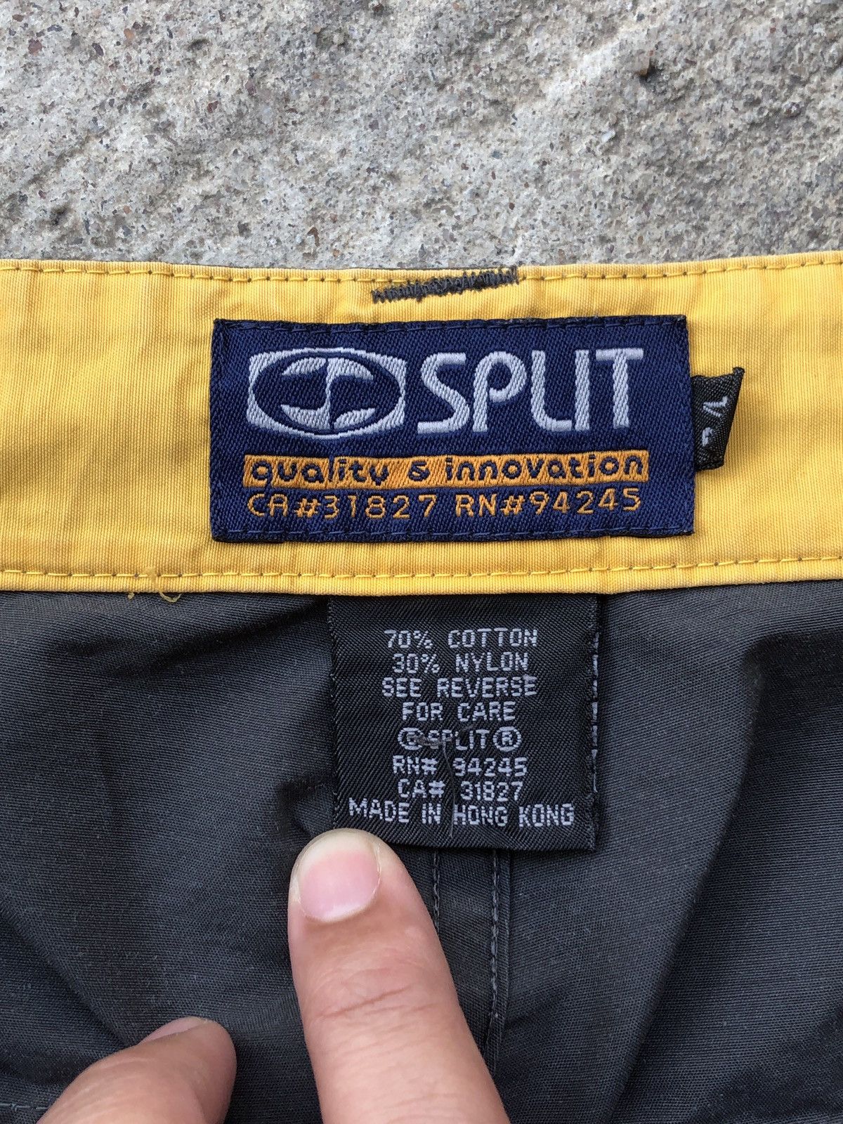 Split VTG 90s SPLIT Skateboards Techwear Pants Size US 34 / EU 50 - 11 Thumbnail