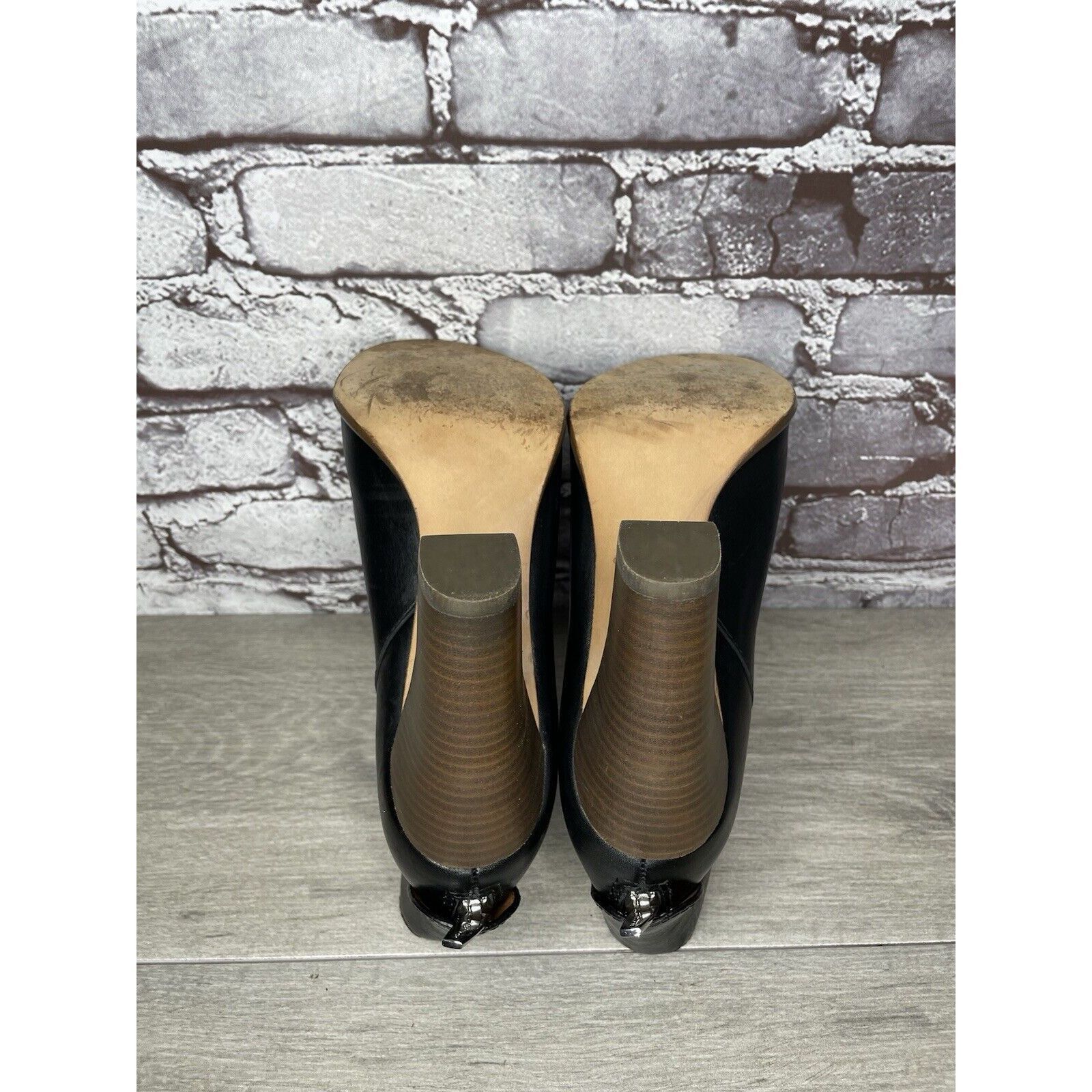 Coach Coach Labelle Black Leather Open Toe Booties Heels Shoes Wom Size US 7 / IT 37 - 6 Thumbnail