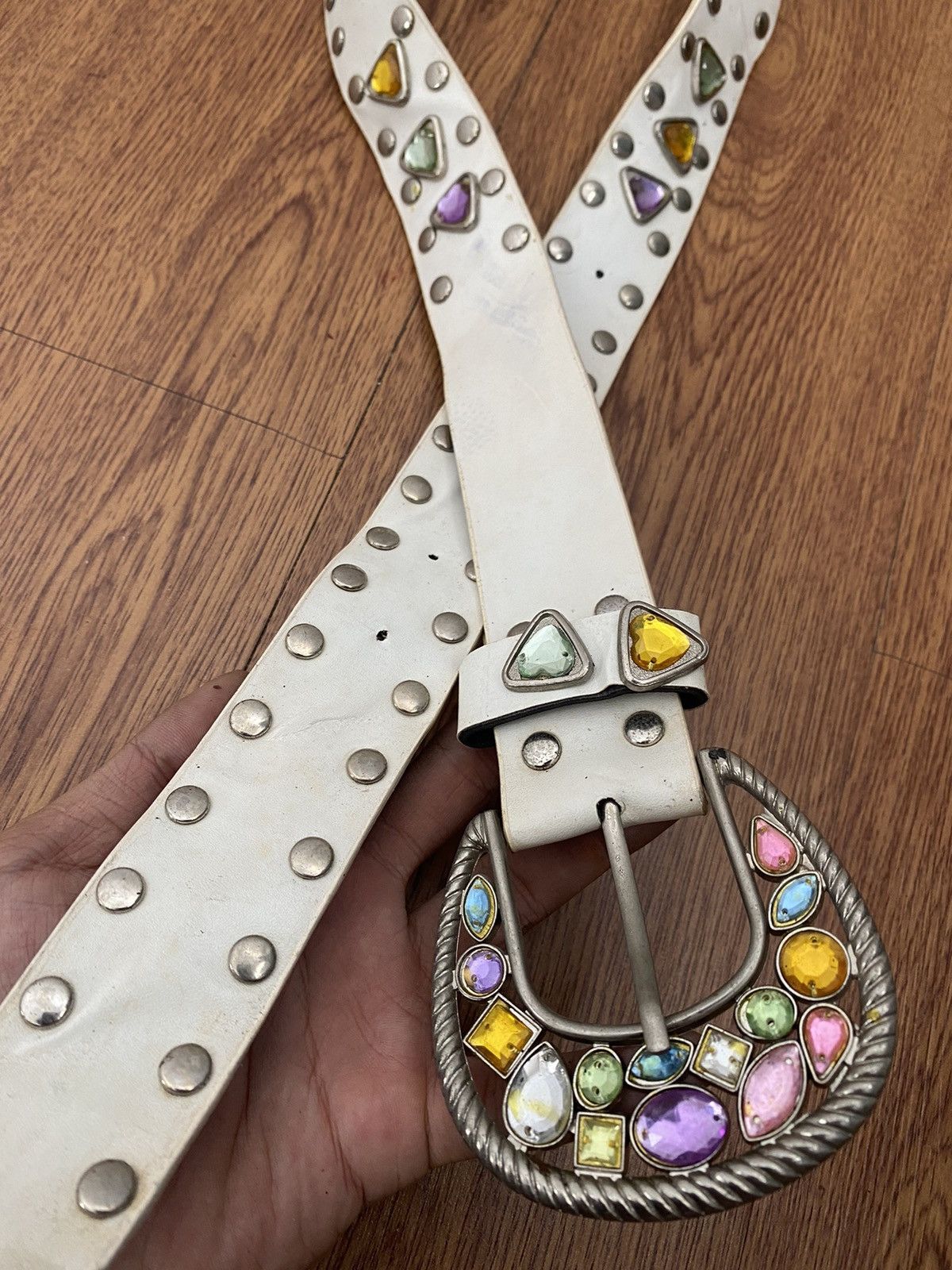 kmrii ベルト スタッズ archive ifsixwasnine lgb If Six Was Nine × Japanese Brand × KMRii Crystal studded