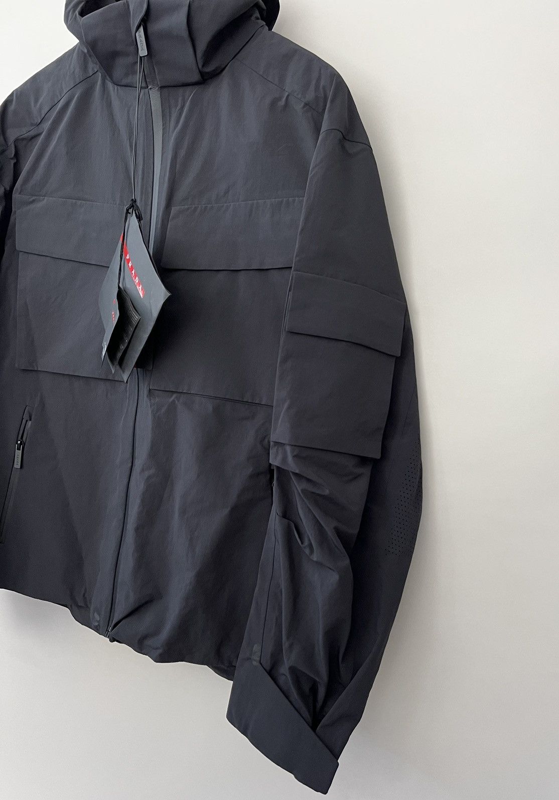 Prada $4k Prada Light technical fabric windbreaker Size US L / EU 52-54 / 3 - 7 Thumbnail
