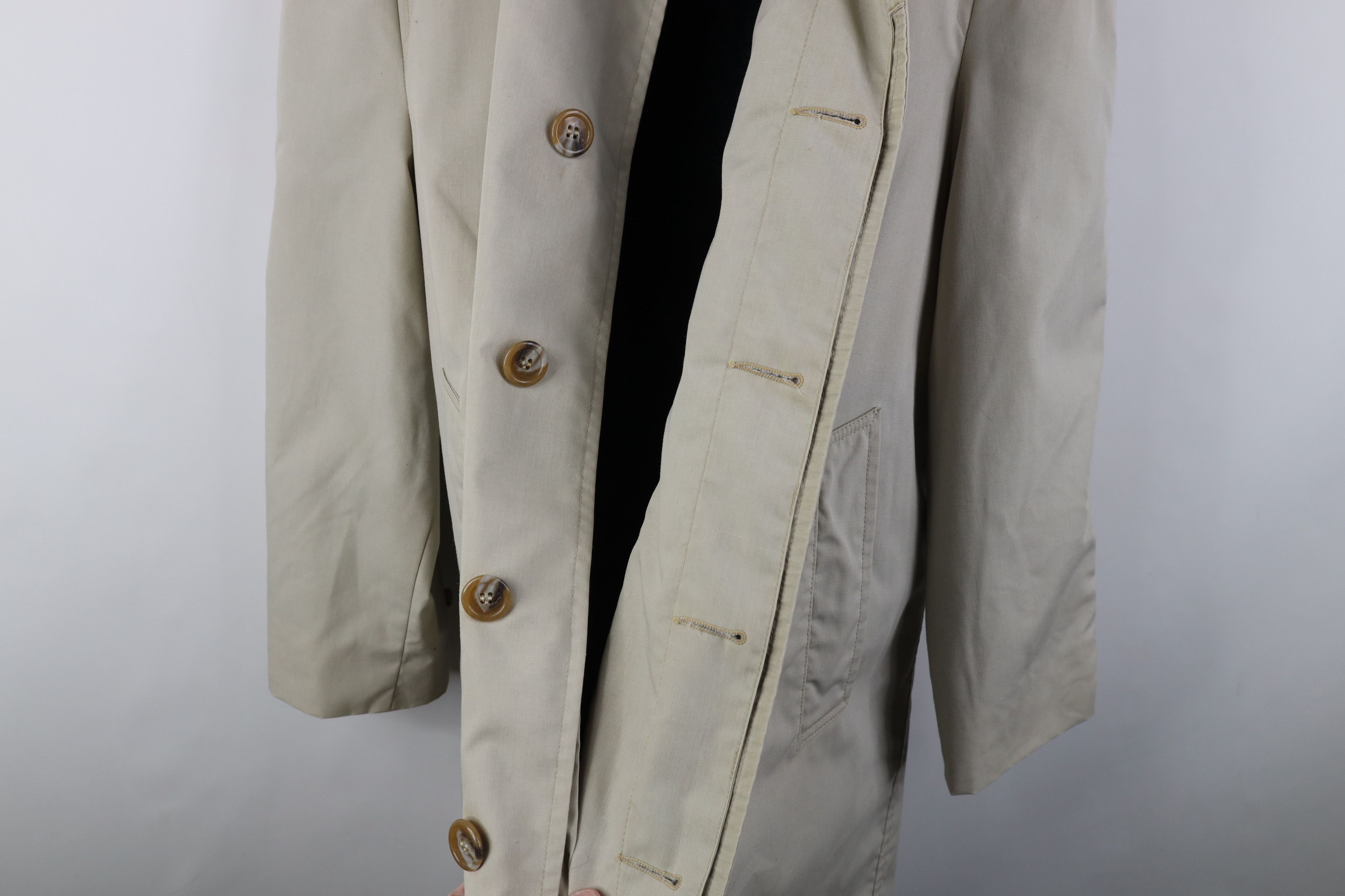 Vintage Vintage 50s Streetwear Button Trench Coat Rain Jacket USA Size US XXL / EU 58 / 5 - 9 Thumbnail