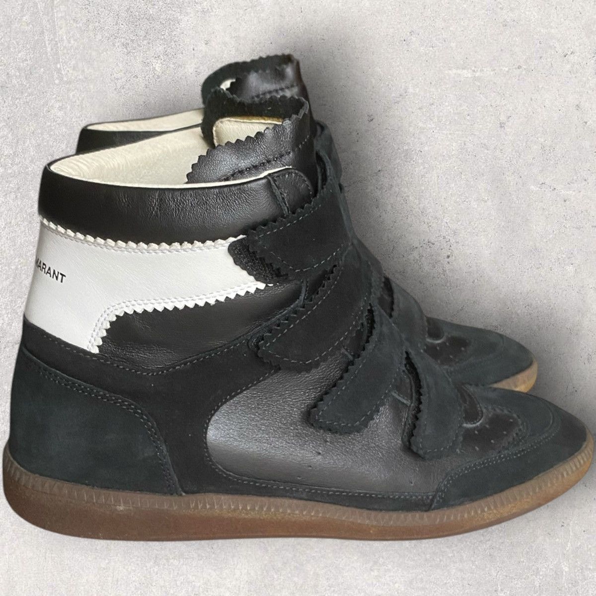 Isabel Marant Isabel Marant Black Suede Bilsy Wedge Sneakers Size US 9 / EU 42 - 1 Thumbnail