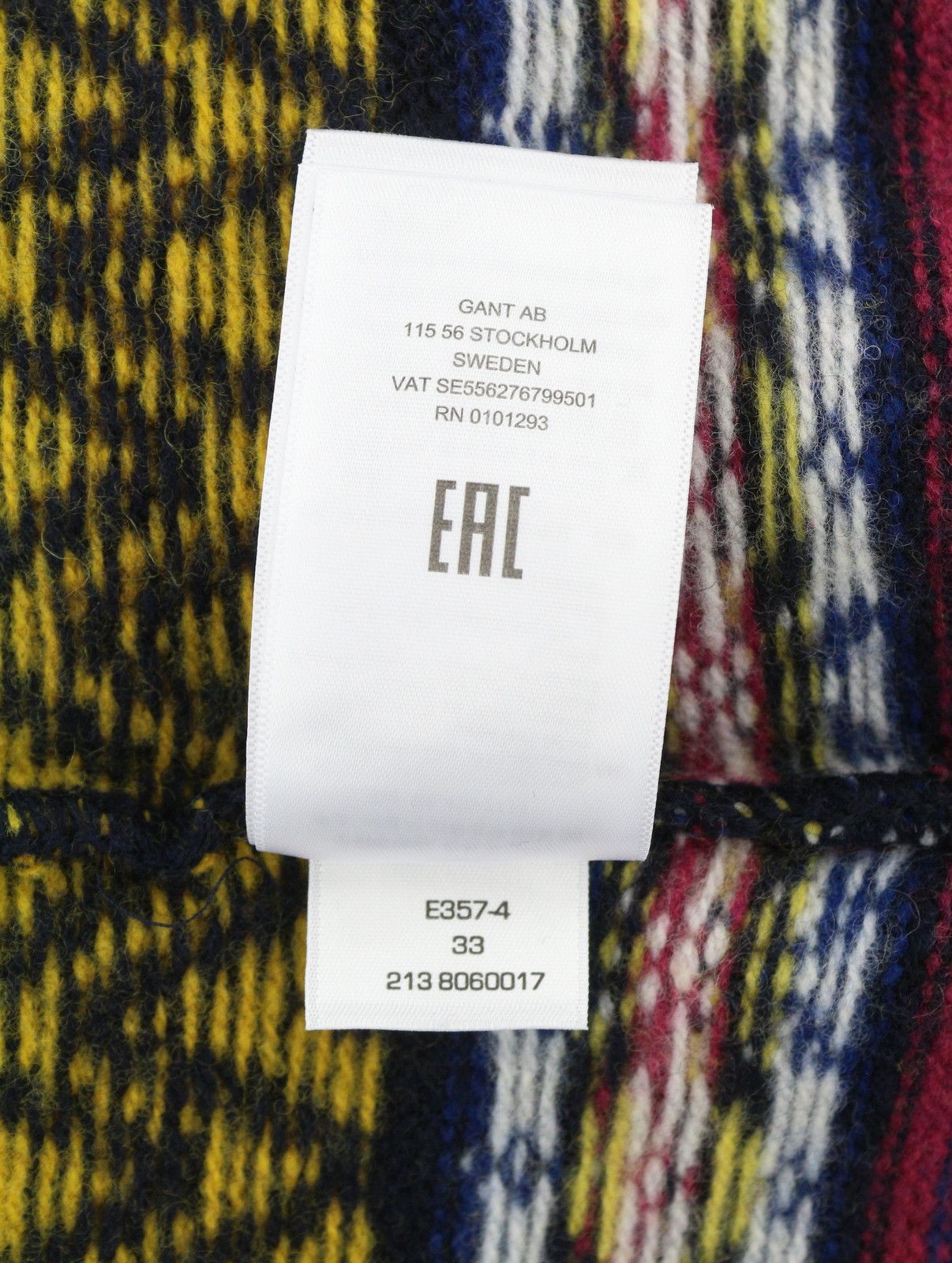 Gant FAIR ISLE C-NECK L Marine Lambswool Jumper 87314 Size US L / EU 52-54 / 3 - 10 Thumbnail