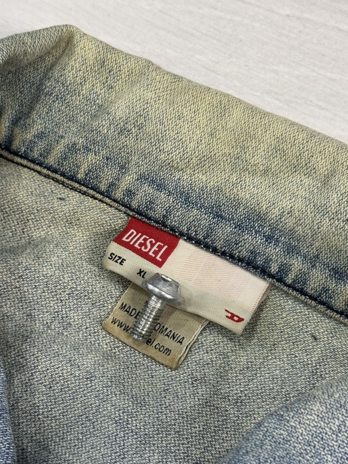 Diesel Y2K Diesel Unique Distressed 90s Denim Jacket Size XL / US 12-14 / IT 48-50 - 7 Thumbnail
