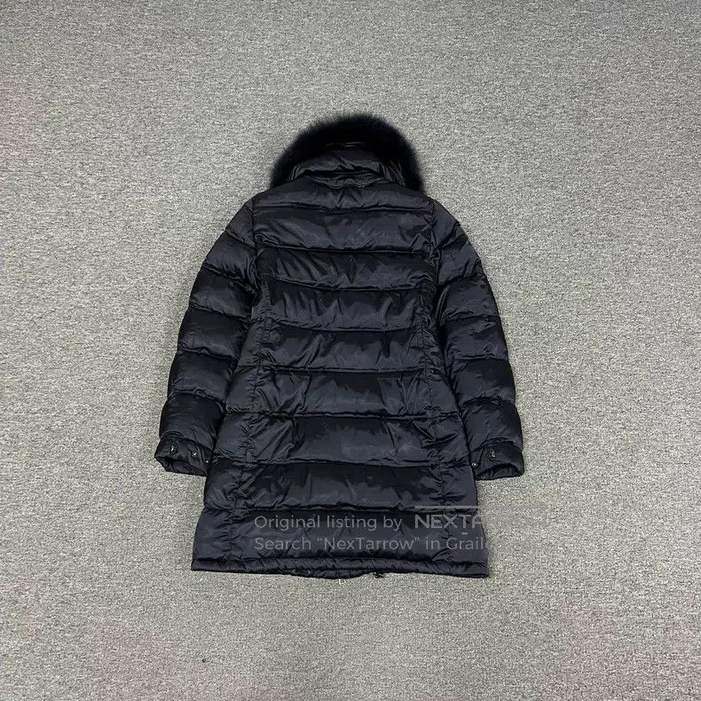 Prada Prada Fur collar long down jacket Size ONE SIZE - 2 Thumbnail