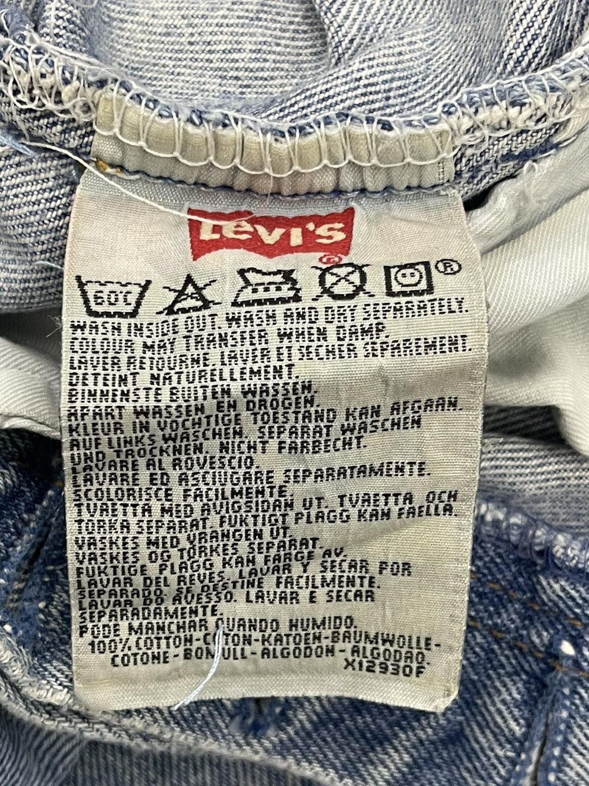 Levi's Vintage 80s Levis 501 Distressed Denim Size US 33 - 6 Thumbnail