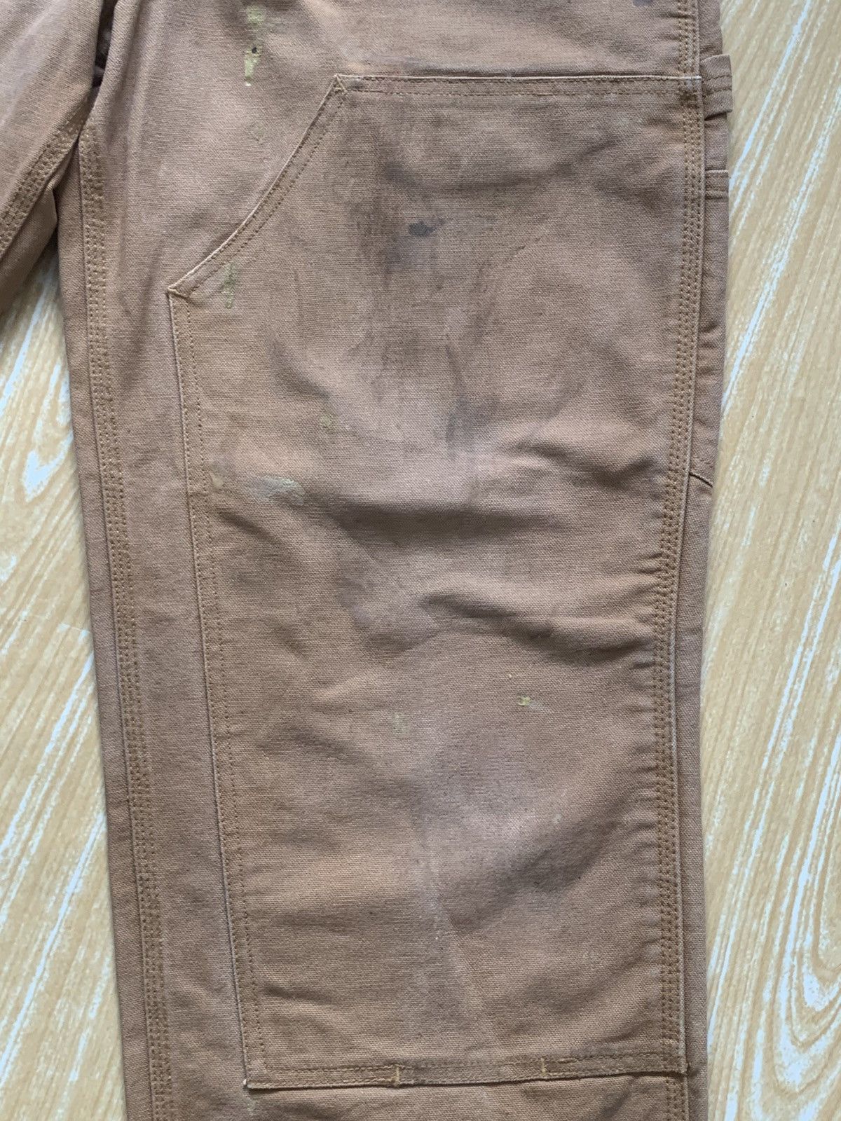 Japanese Brand Dirty Dakota Carpenter Double Knee Workwear Canvas Pants Size US 30 / EU 46 - 13 Thumbnail