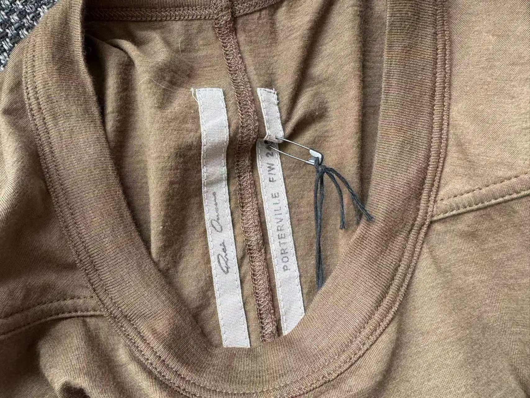 Rick Owens Rick Owens Level Short-Sleeve T-Shirt Bean Size US L / EU 52-54 / 3 - 5 Thumbnail