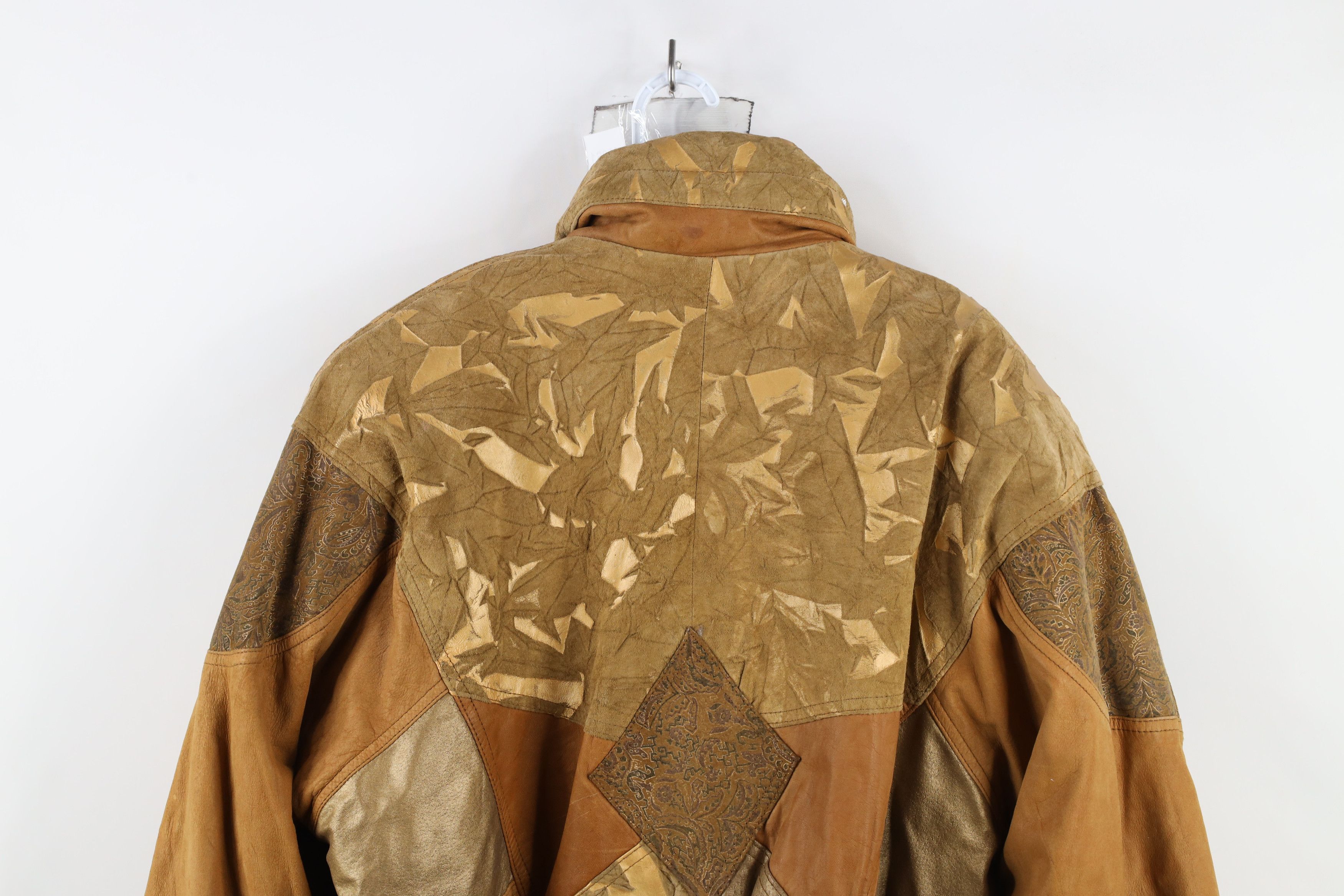 Vintage Vintage 90s Streetwear Paisley Patchwork Bomber Jacket Size M / US 6-8 / IT 42-44 - 12 Thumbnail