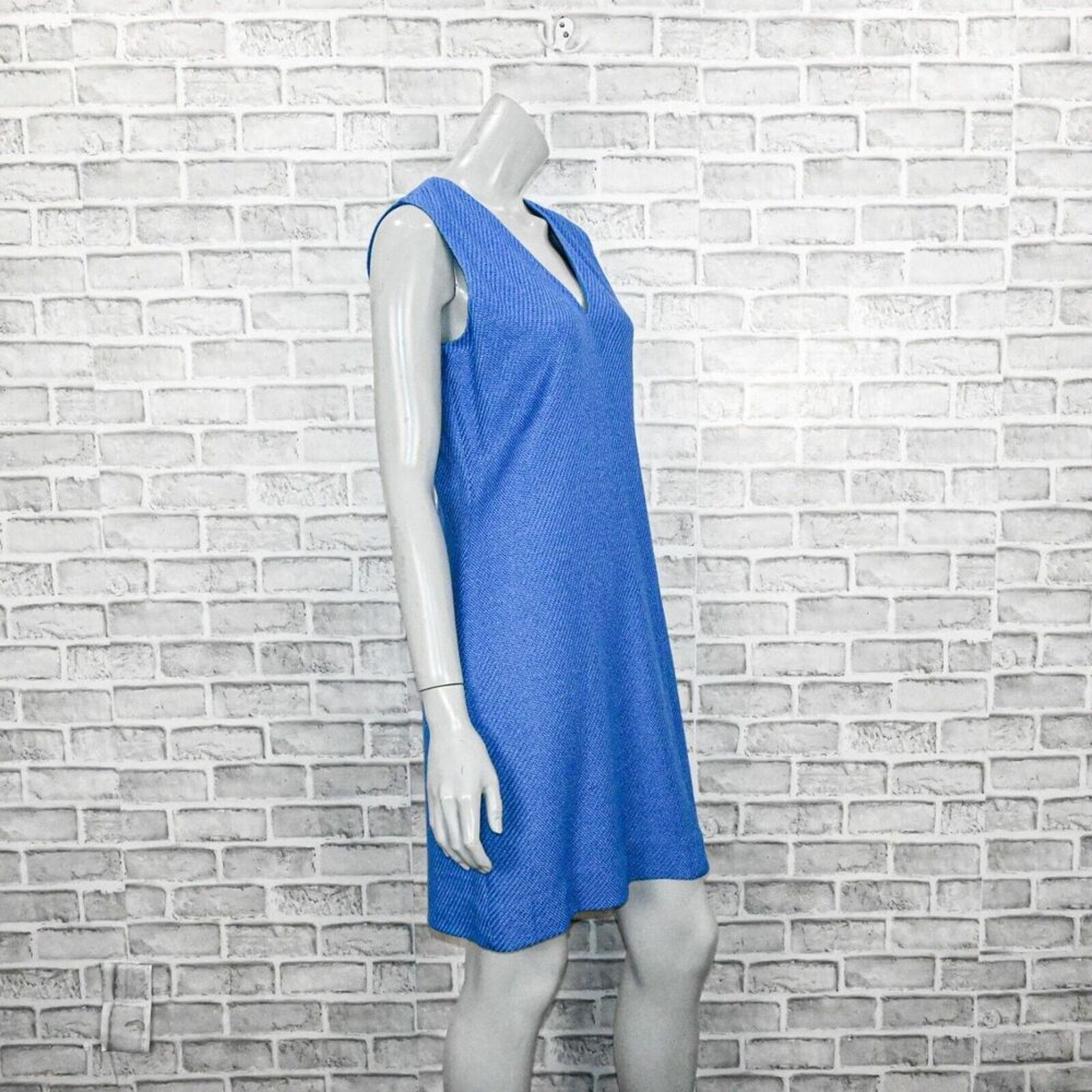 St. John ST. JOHN Ottoman Knit Sheath Dress in Blue size 12 Size XL / US 12-14 / IT 48-50 - 4 Thumbnail