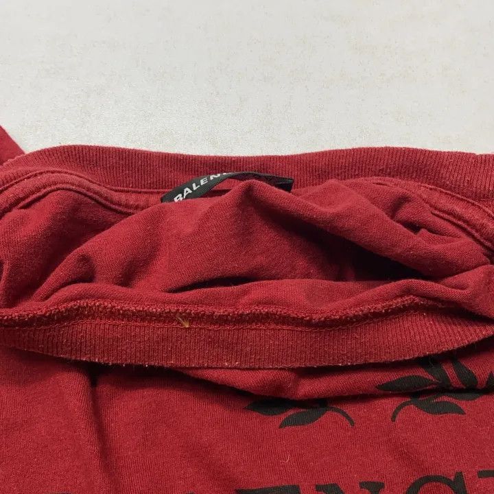 Balenciaga Balenciaga Balenciaga Red Logo Short Sleeve TShirt -2507 Size US S / EU 44-46 / 1 - 6 Thumbnail