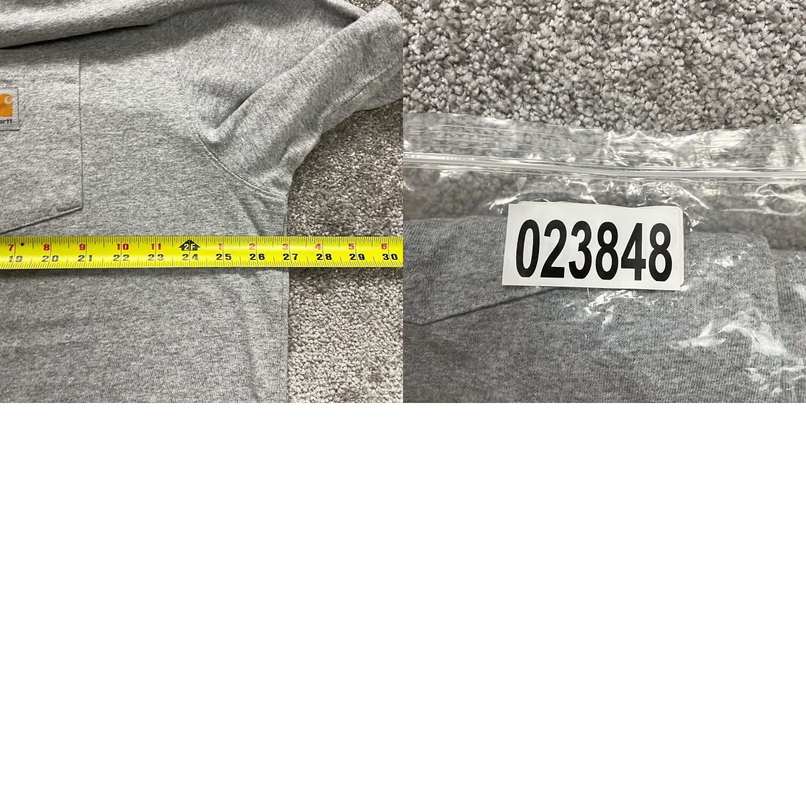 Carhartt Carhartt K87 T-Shirt Mens XL Gray Loose Fit Crew Neck Cotton Polyester Pocket Shirt Size US XL / EU 56 / 4 - 8 Thumbnail