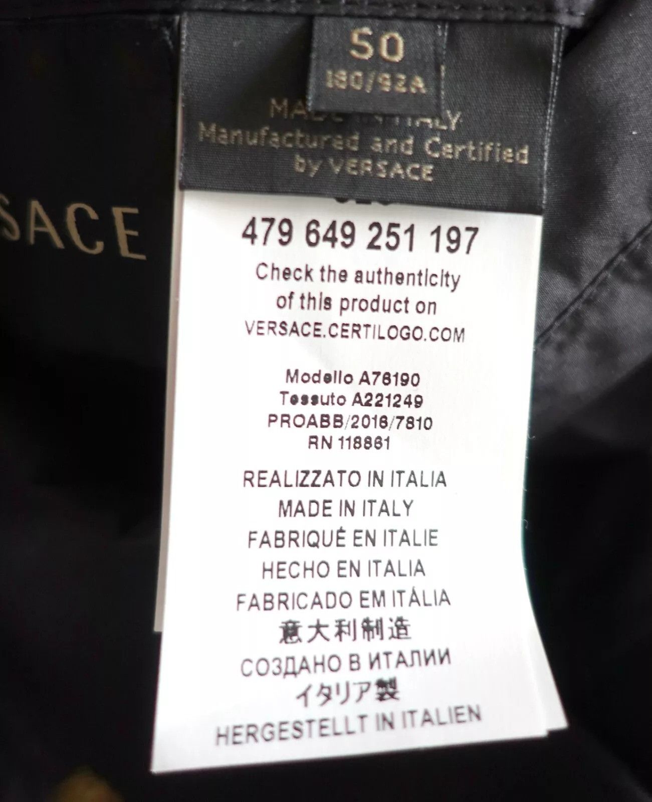 Versace VERSACE JACKET LOGO MEDUSA Size US L / EU 52-54 / 3 - 8 Thumbnail